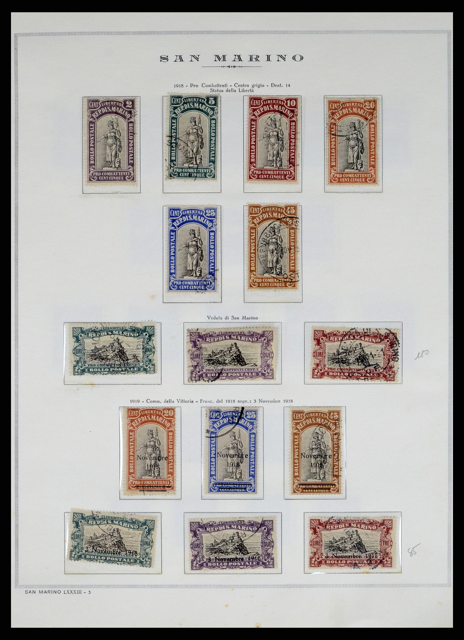 37764 005 - Postzegelverzameling 37764 San Marino 1877-1982.