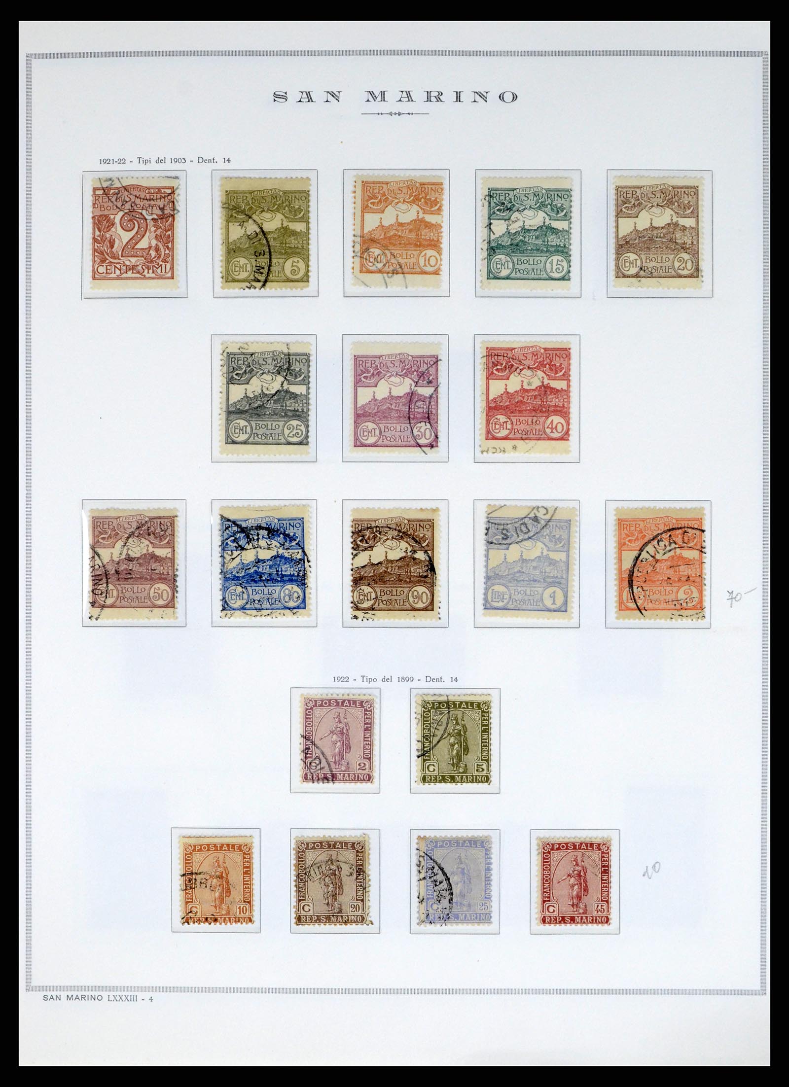37764 006 - Postzegelverzameling 37764 San Marino 1877-1982.
