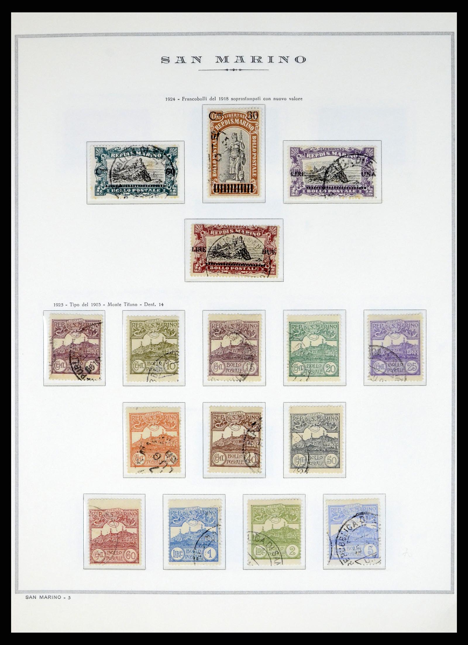 37764 008 - Postzegelverzameling 37764 San Marino 1877-1982.