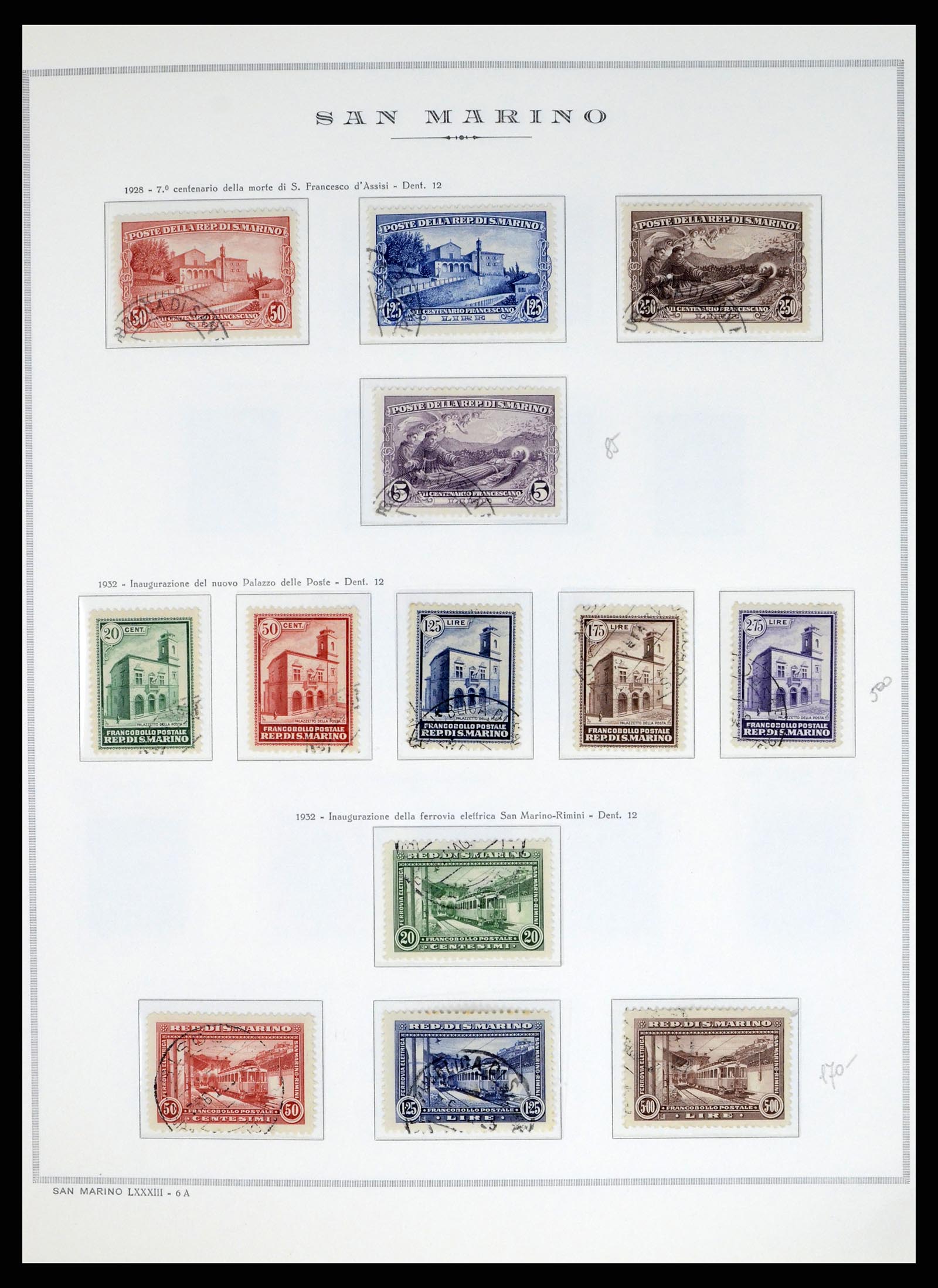 37764 009 - Postzegelverzameling 37764 San Marino 1877-1982.