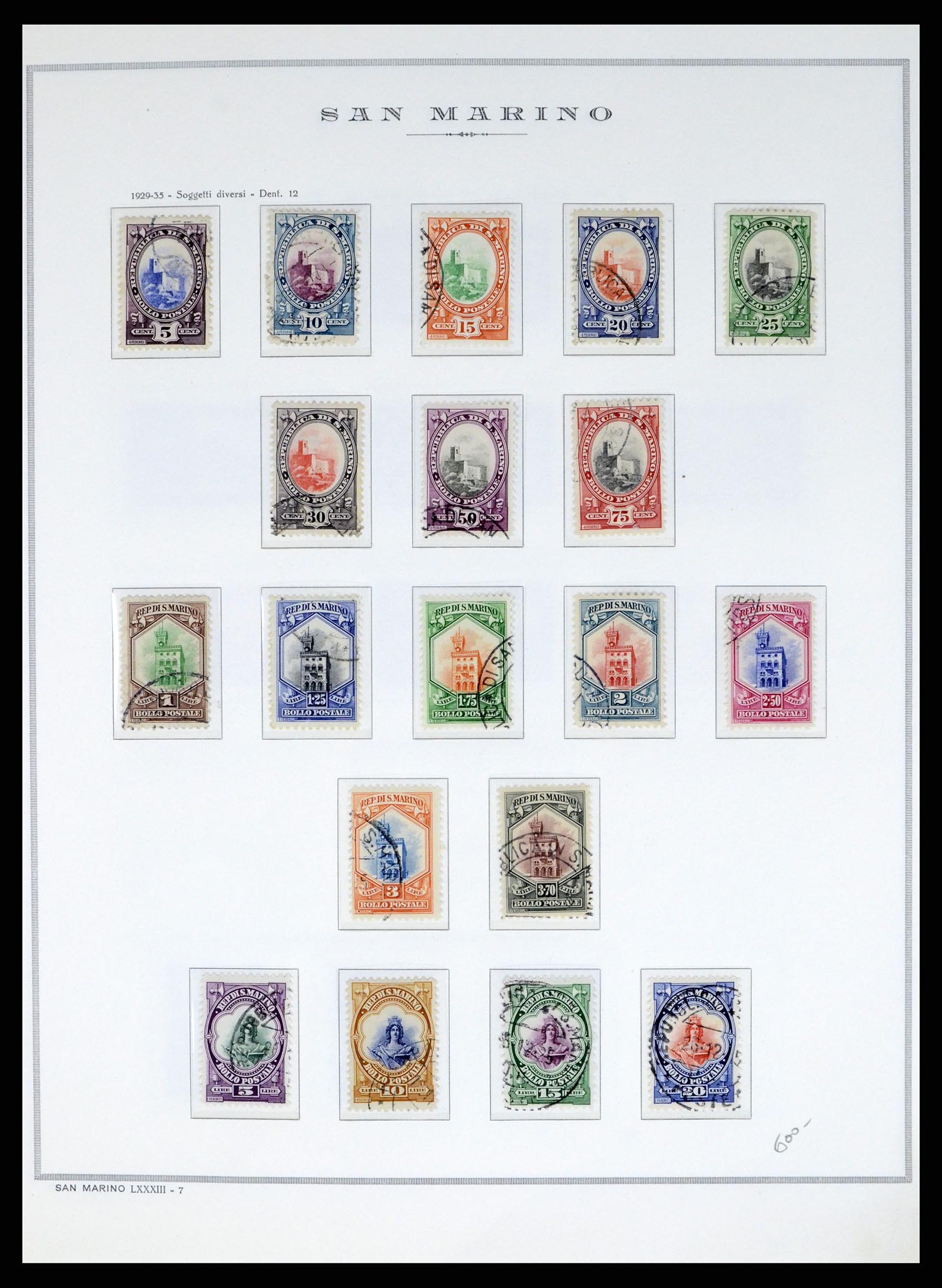 37764 011 - Postzegelverzameling 37764 San Marino 1877-1982.
