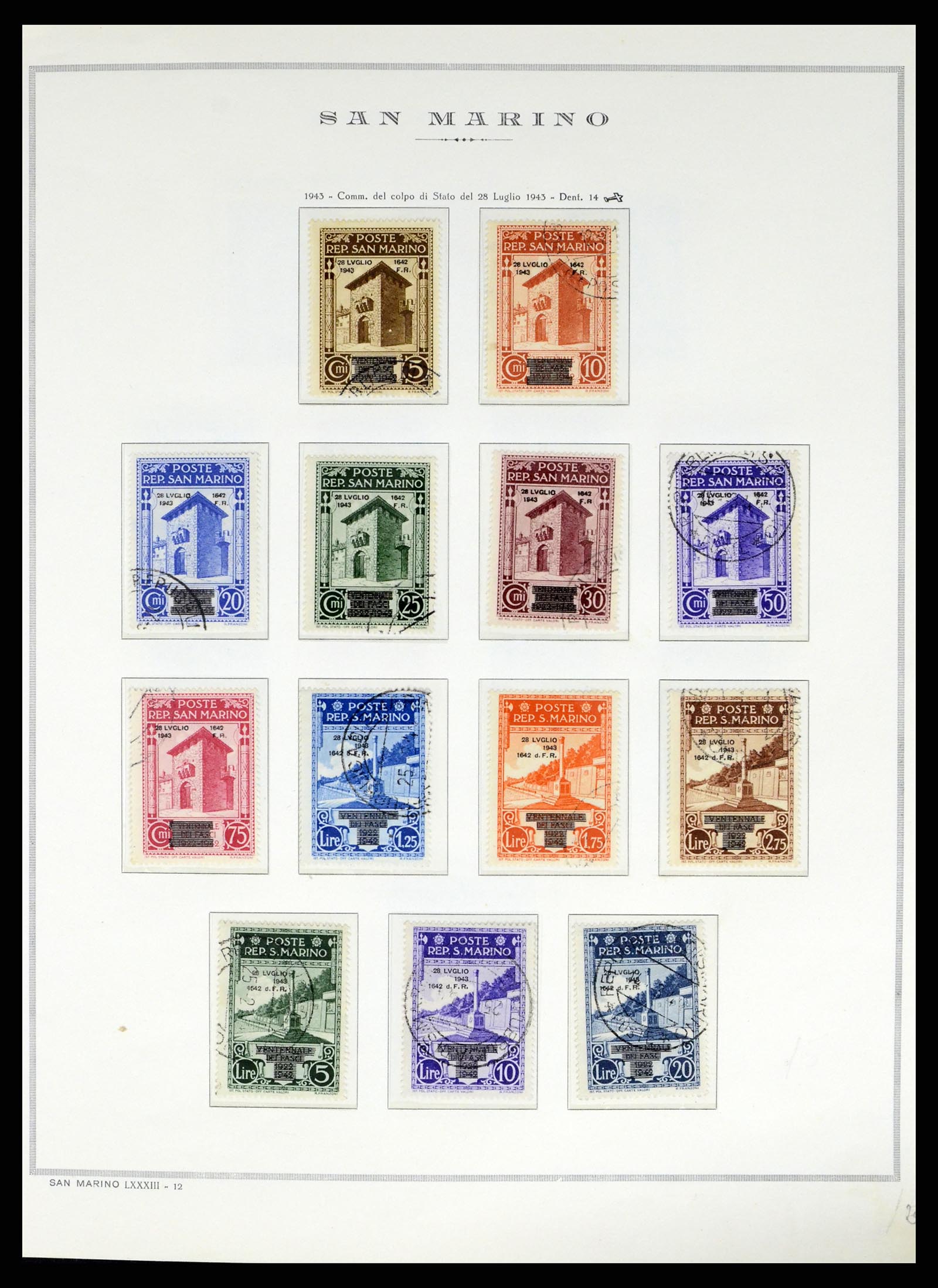 37764 019 - Postzegelverzameling 37764 San Marino 1877-1982.