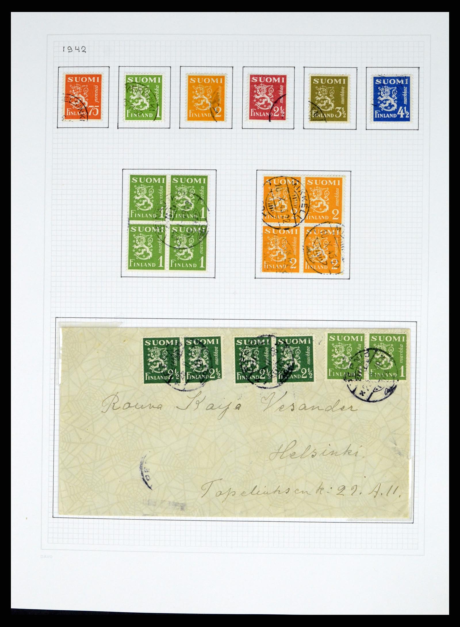 37765 050 - Postzegelverzameling 37765 Finland 1866-2016!