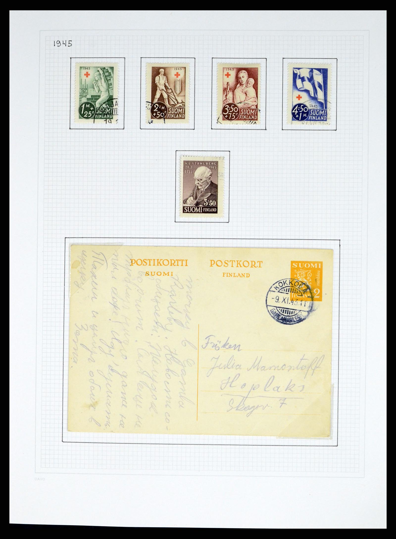 37765 054 - Postzegelverzameling 37765 Finland 1866-2016!