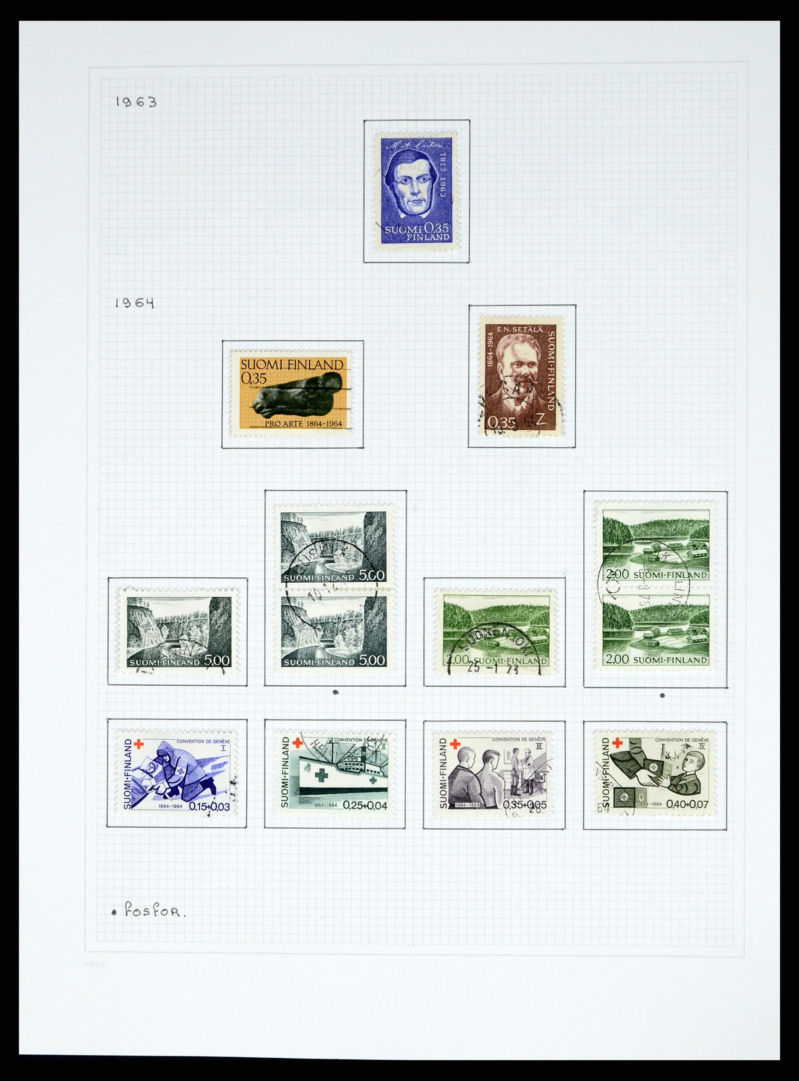37765 099 - Postzegelverzameling 37765 Finland 1866-2016!