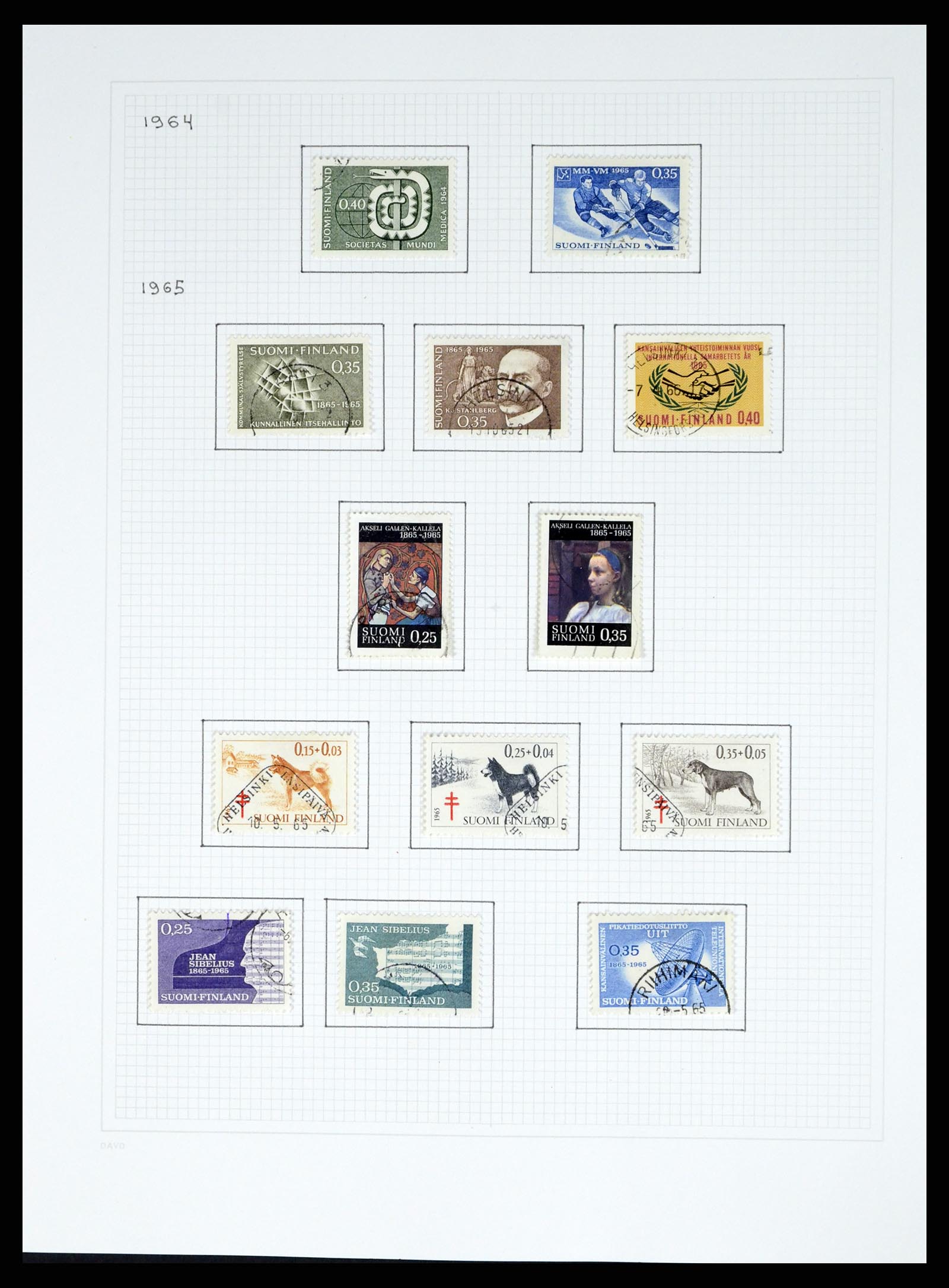 37765 100 - Postzegelverzameling 37765 Finland 1866-2016!