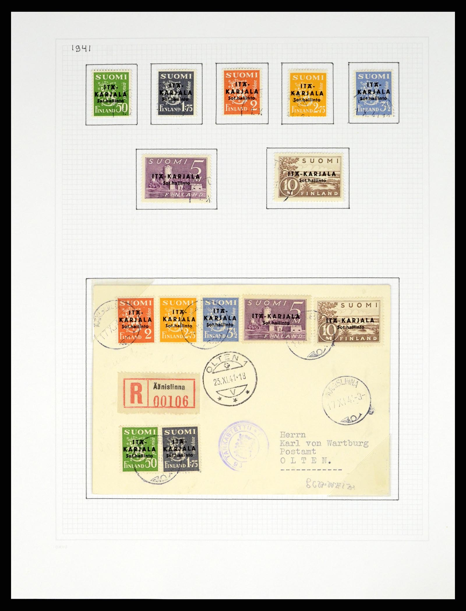 37765 434 - Stamp collection 37765 Finland 1866-2016!