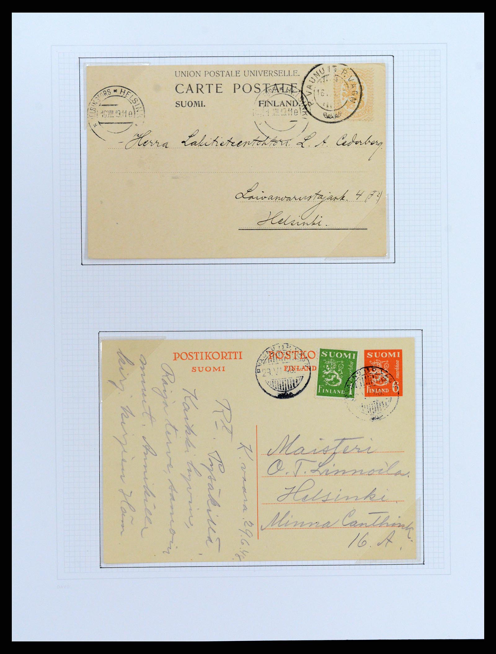 37766 066 - Stamp collection 37766 Finland railway cancellations 1870-1950.