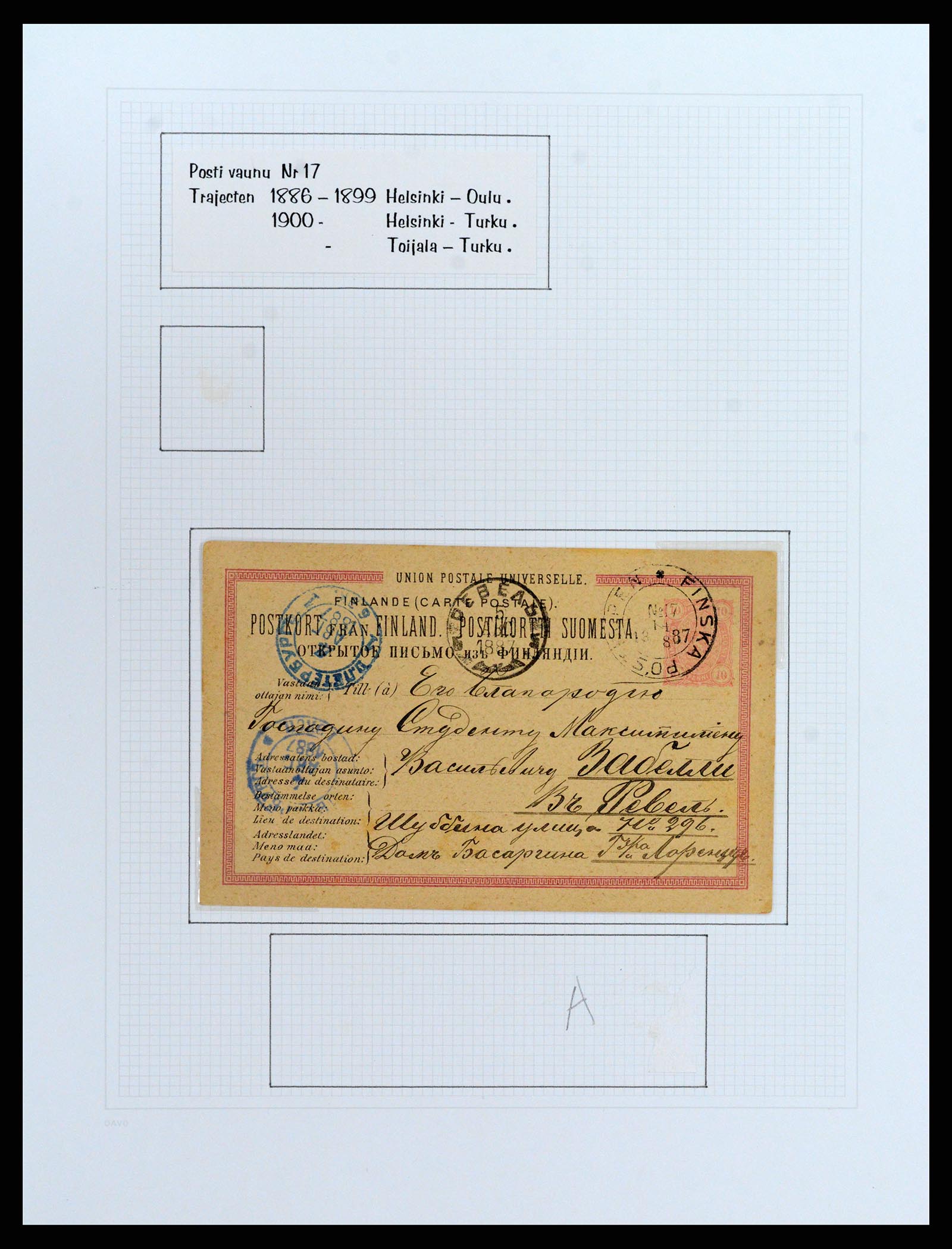 37766 077 - Stamp collection 37766 Finland railway cancellations 1870-1950.