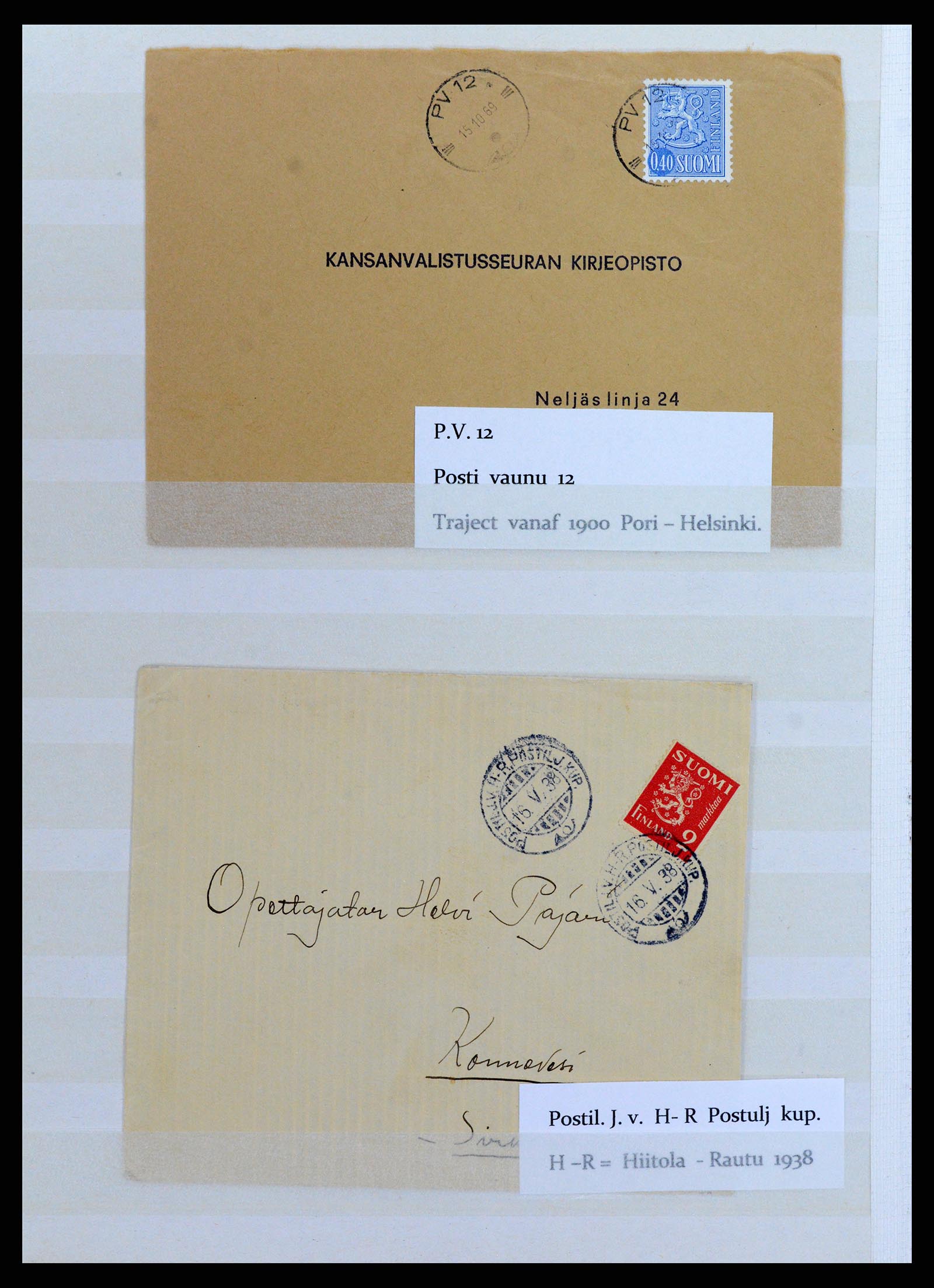 37766 143 - Stamp collection 37766 Finland railway cancellations 1870-1950.