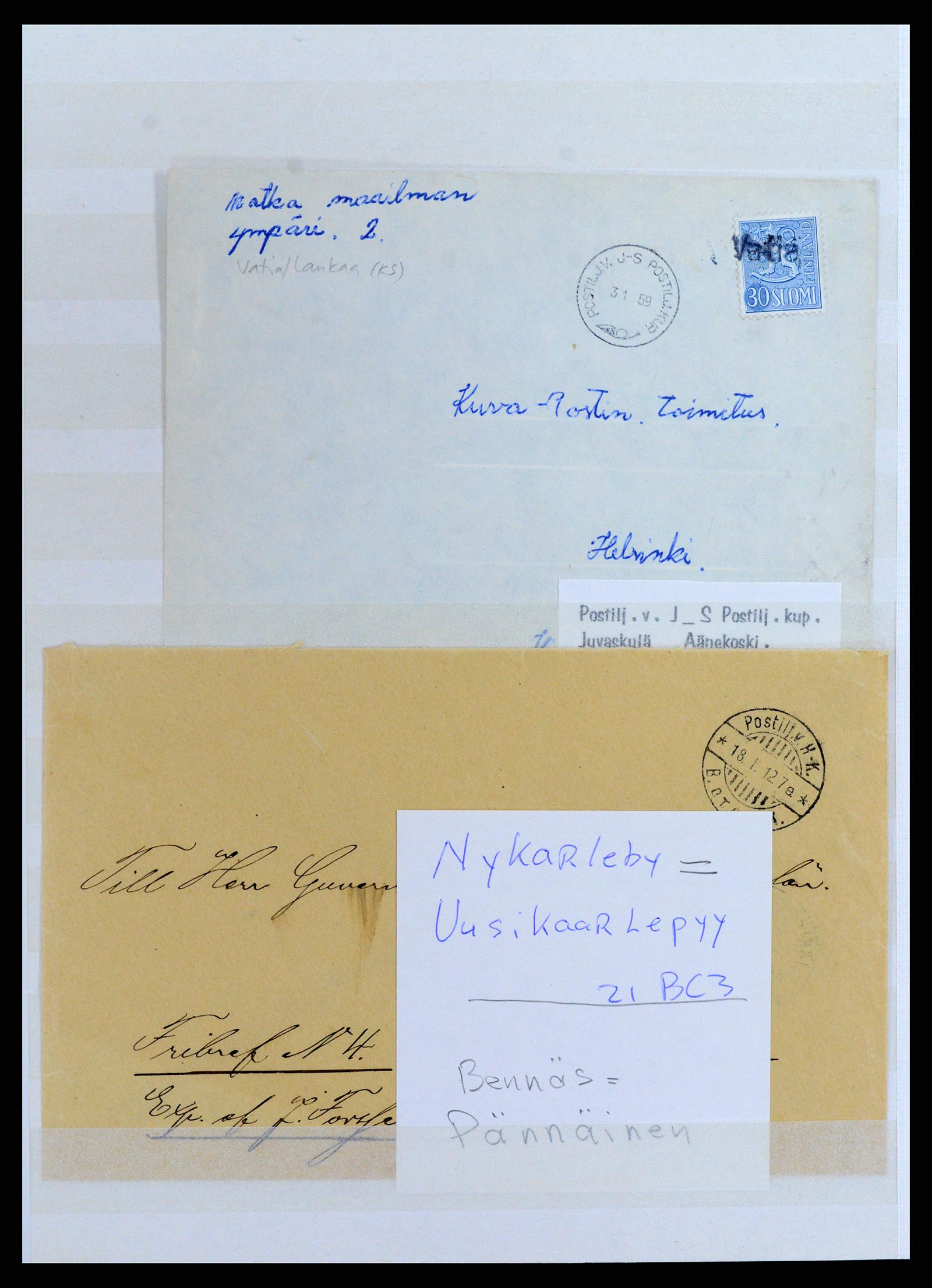 37766 149 - Stamp collection 37766 Finland railway cancellations 1870-1950.