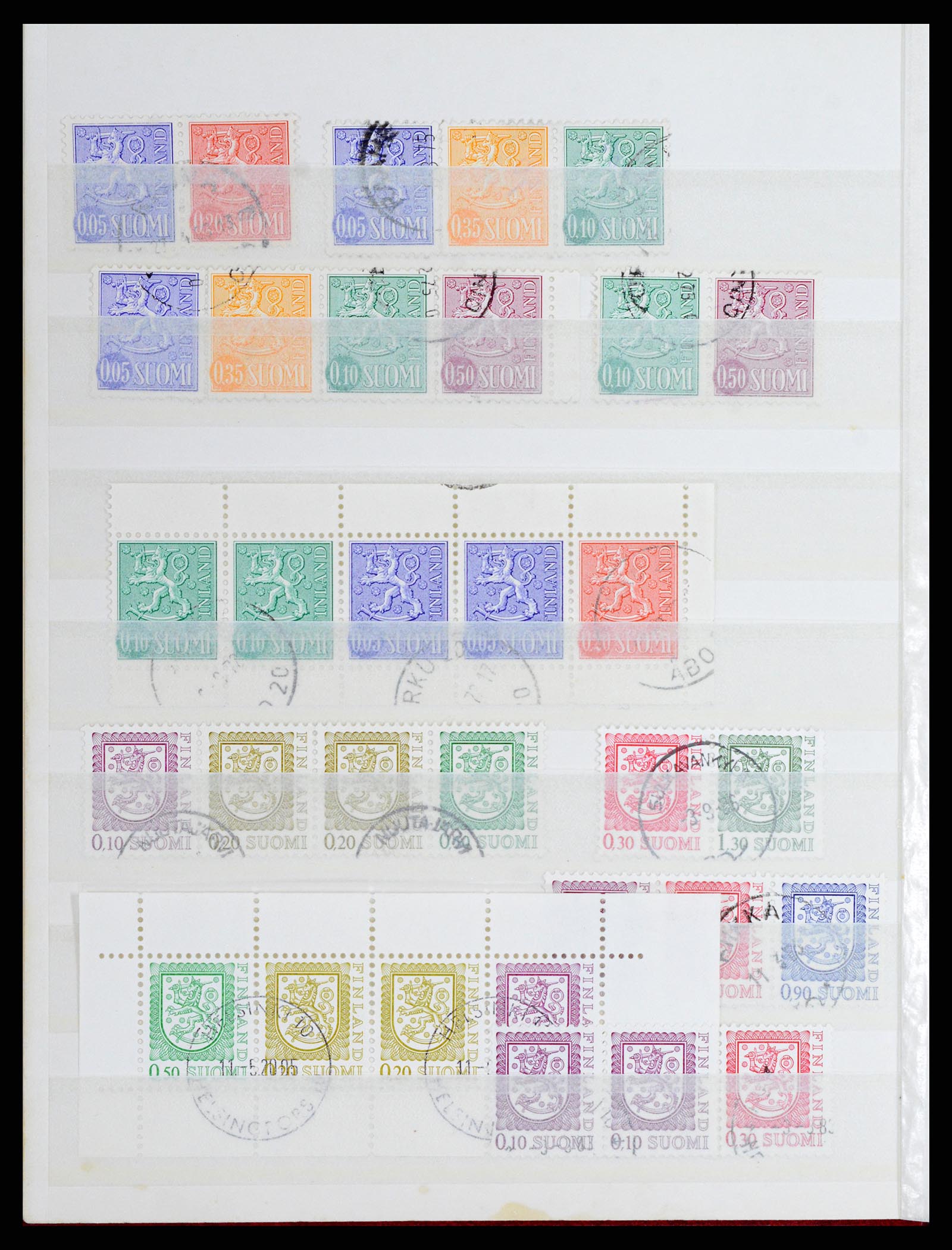 37766 158 - Stamp collection 37766 Finland railway cancellations 1870-1950.