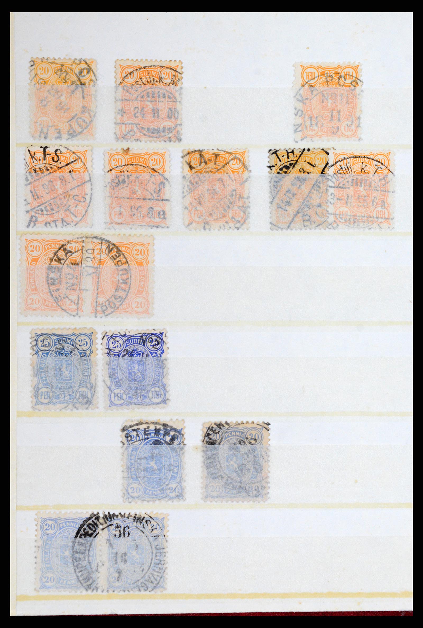 37766 169 - Stamp collection 37766 Finland railway cancellations 1870-1950.