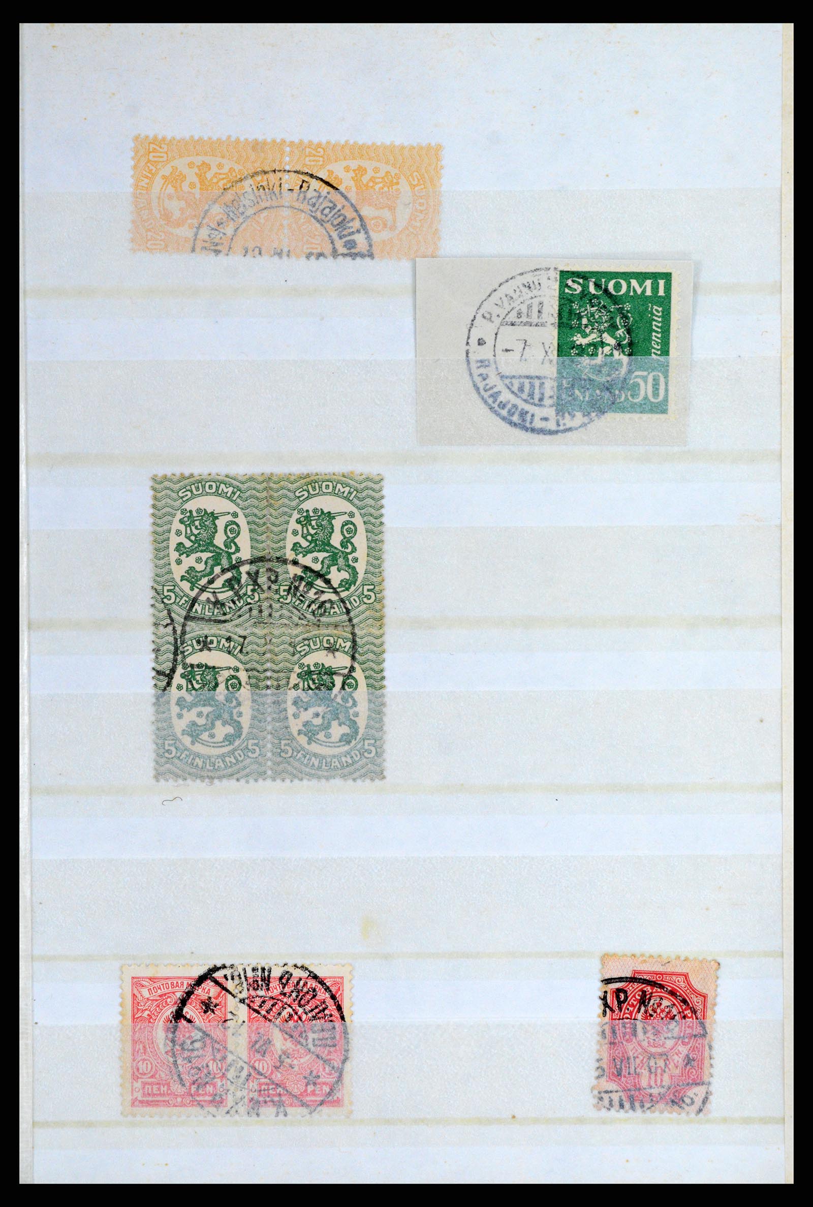 37766 182 - Stamp collection 37766 Finland railway cancellations 1870-1950.