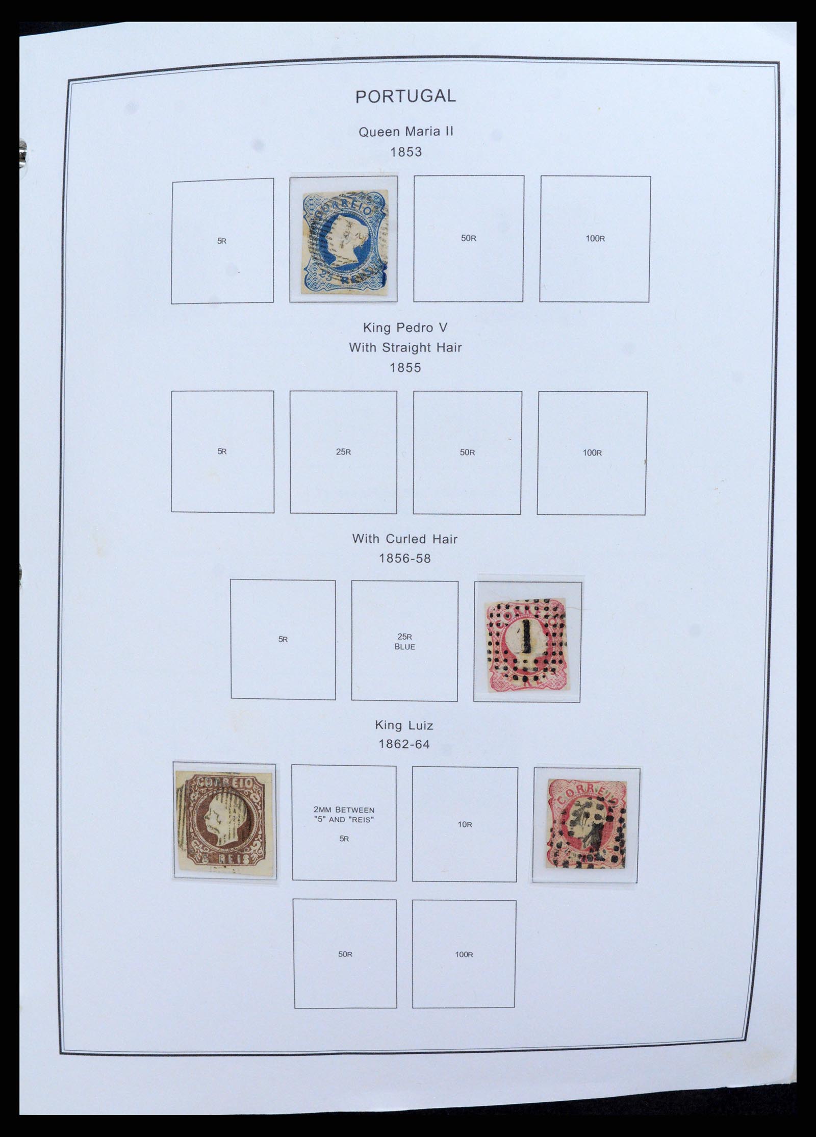 37767 004 - Postzegelverzameling 37767 Portugal en koloniën 1853-1990.