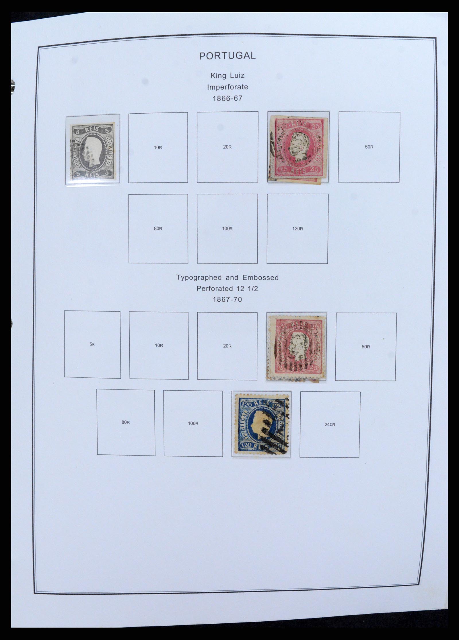 37767 005 - Postzegelverzameling 37767 Portugal en koloniën 1853-1990.