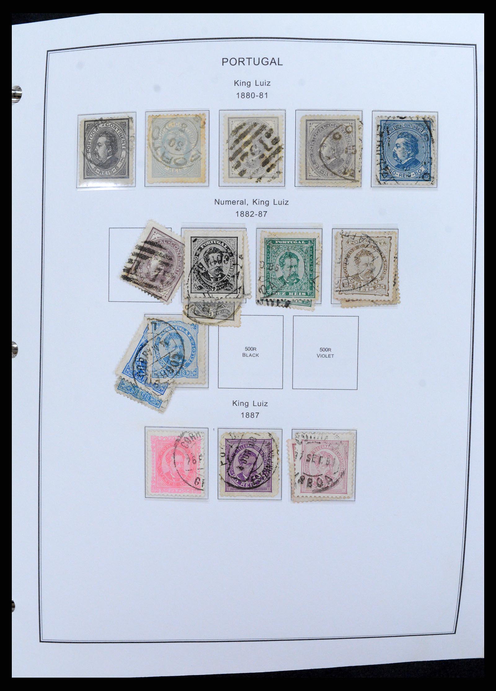 37767 007 - Postzegelverzameling 37767 Portugal en koloniën 1853-1990.