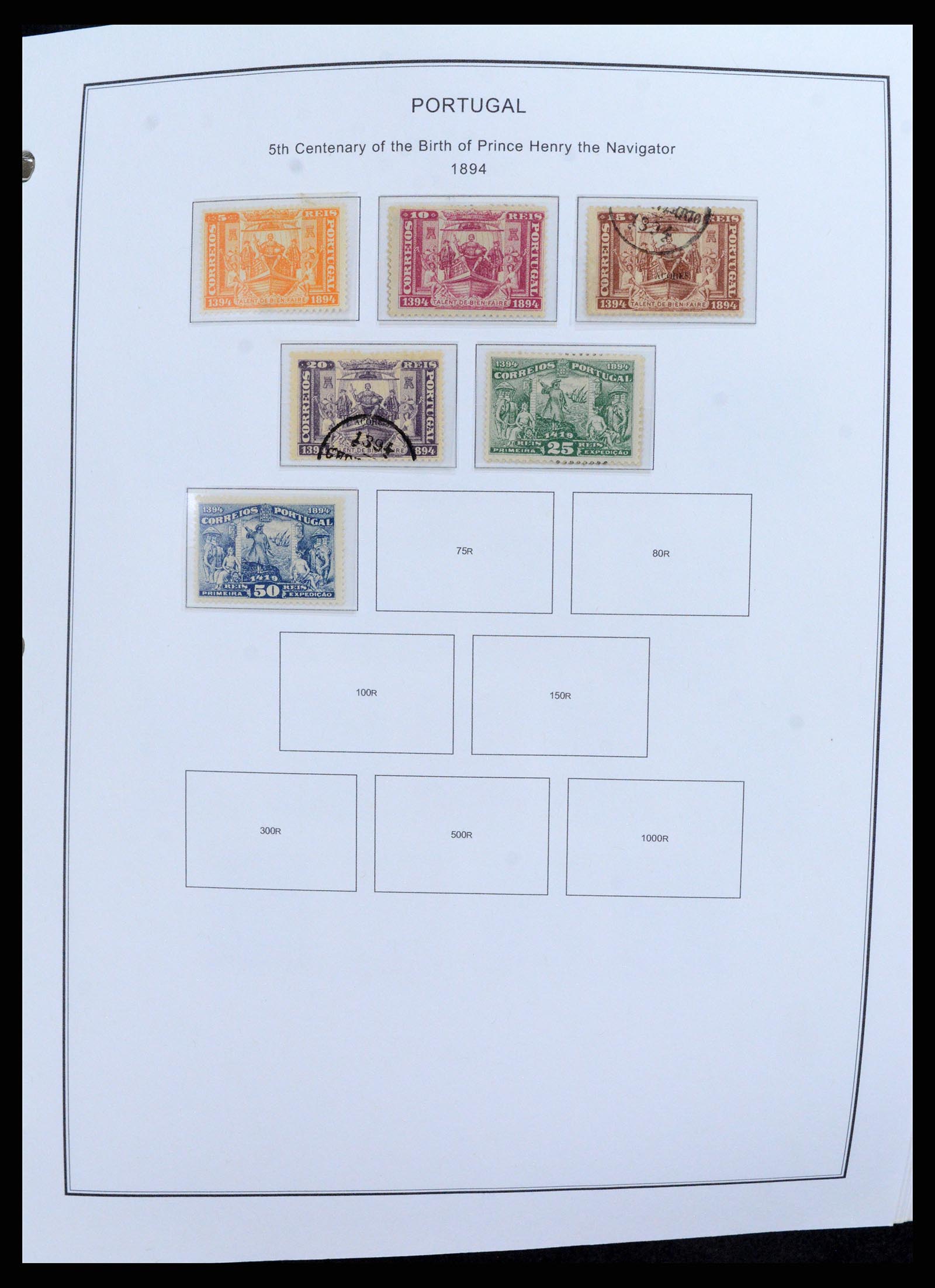 37767 010 - Postzegelverzameling 37767 Portugal en koloniën 1853-1990.
