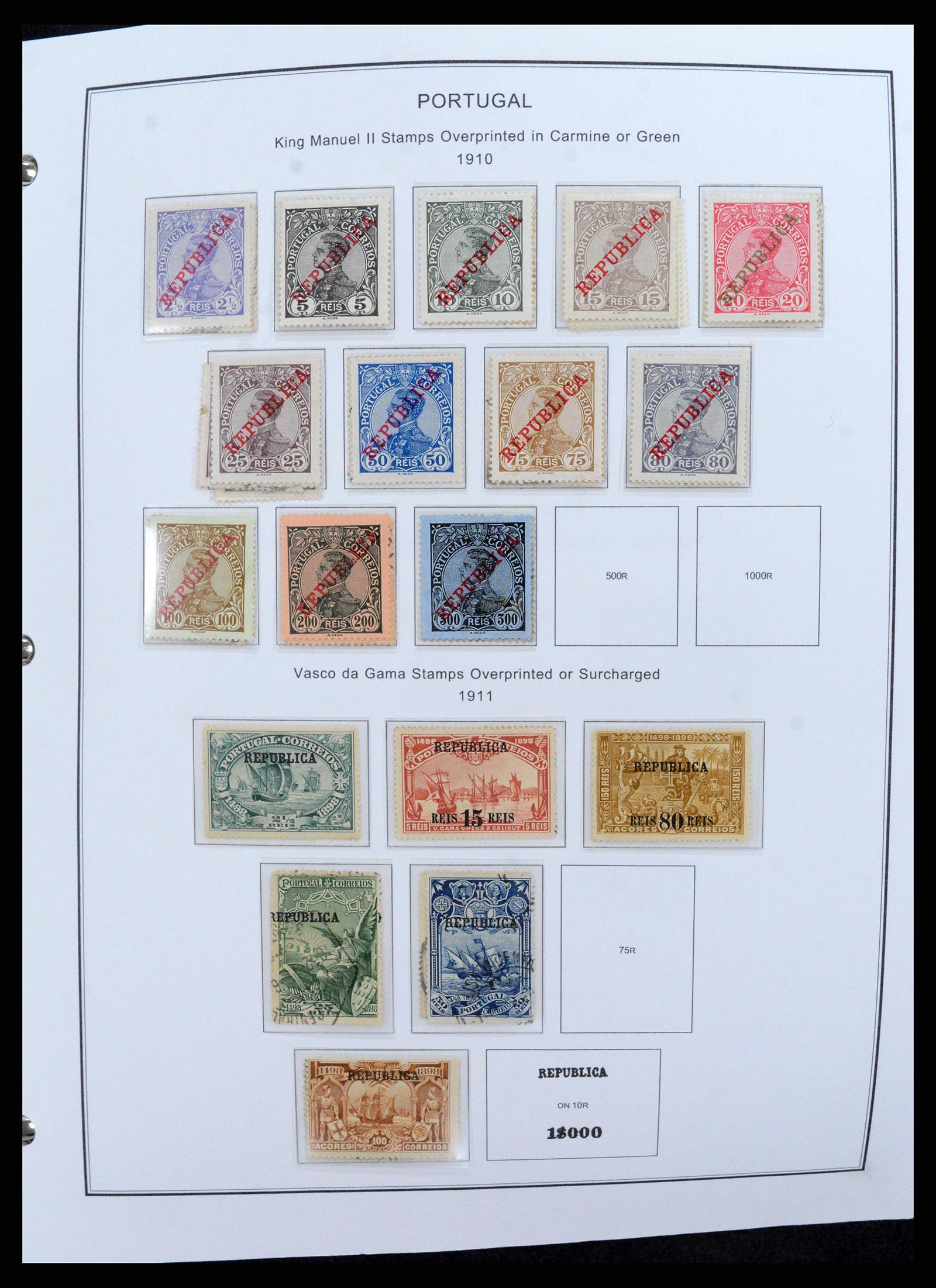37767 014 - Postzegelverzameling 37767 Portugal en koloniën 1853-1990.
