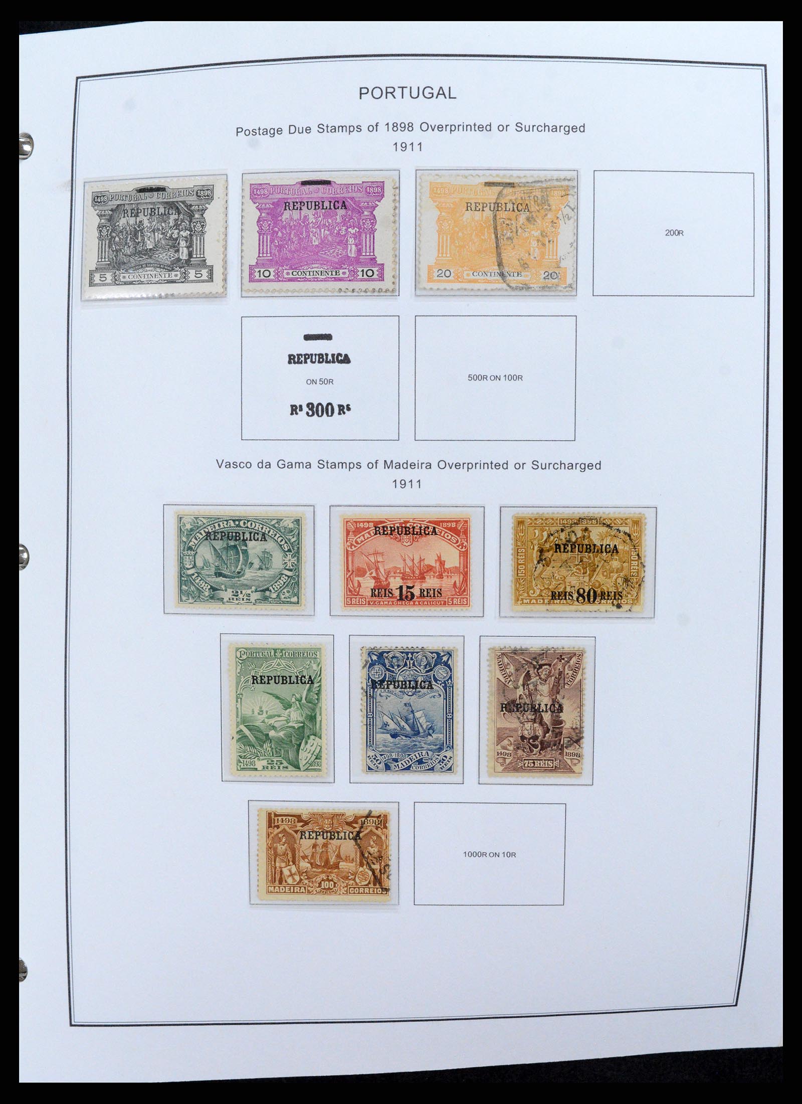 37767 015 - Postzegelverzameling 37767 Portugal en koloniën 1853-1990.