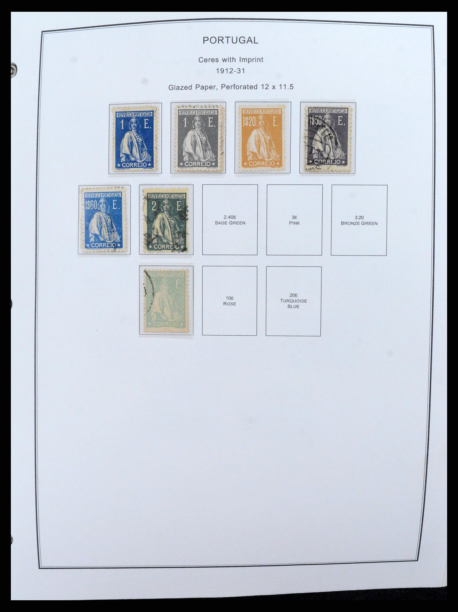 37767 020 - Postzegelverzameling 37767 Portugal en koloniën 1853-1990.