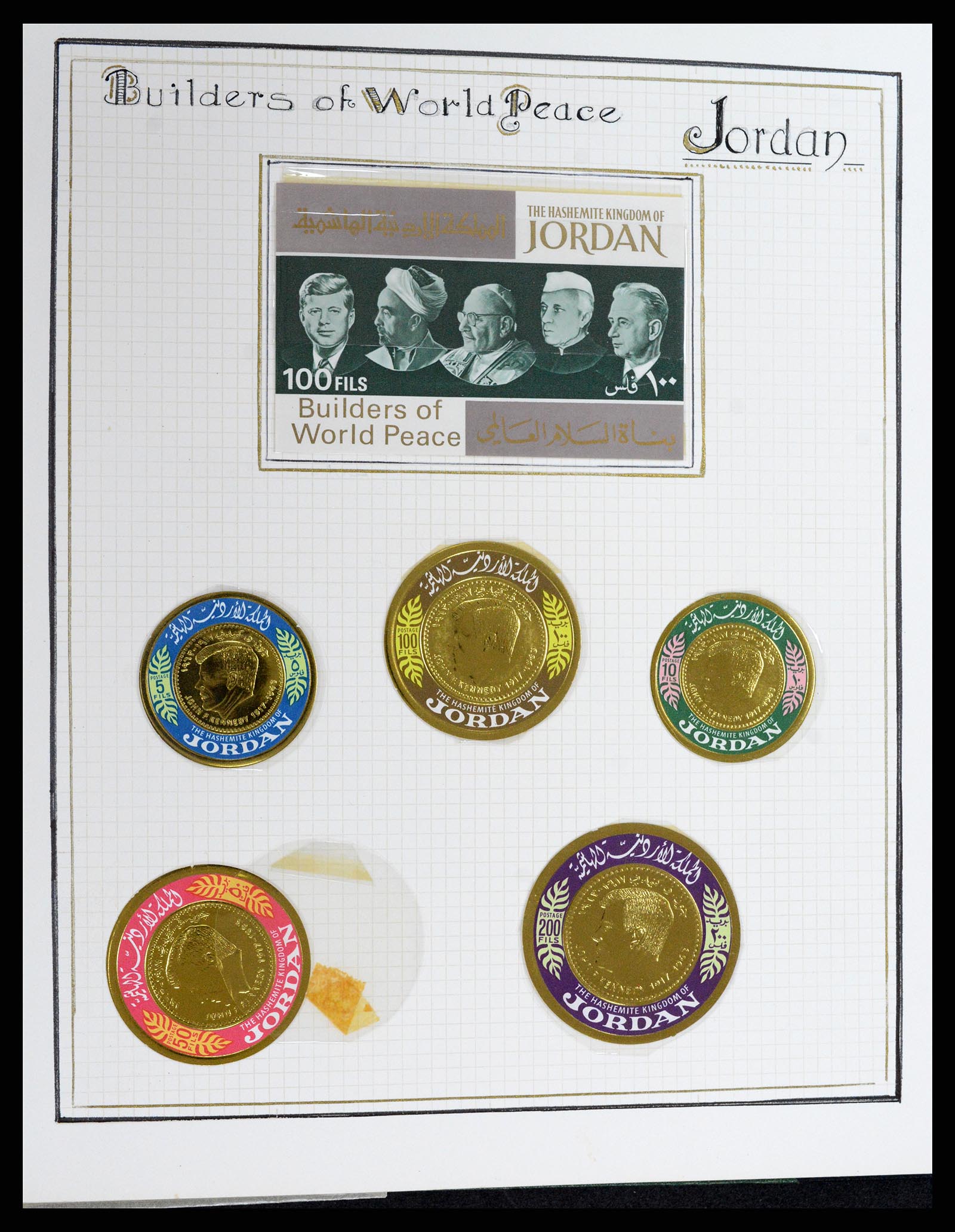 37768 021 - Postzegelverzameling 37768 Motief Kennedy 1963-1966.