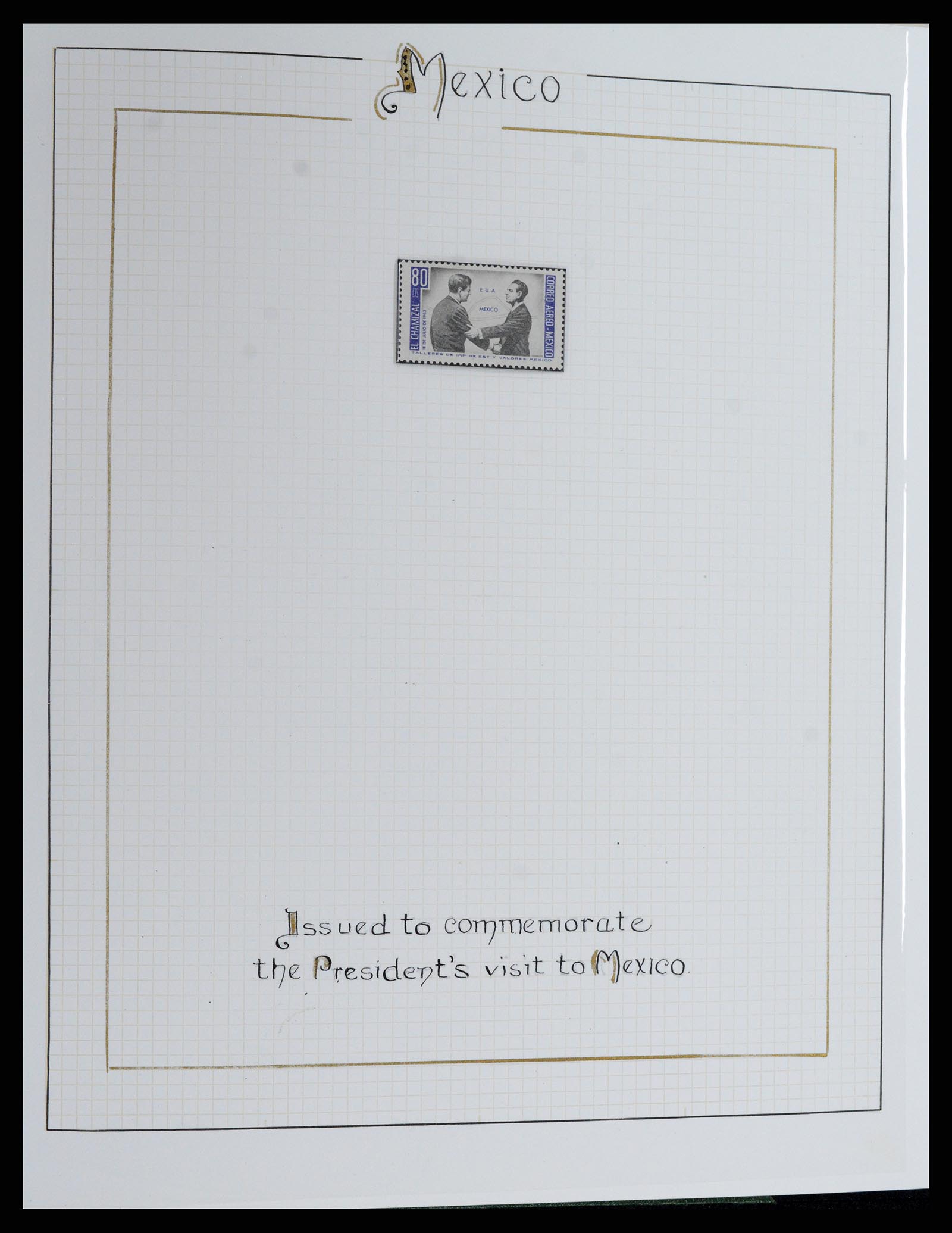 37768 032 - Postzegelverzameling 37768 Motief Kennedy 1963-1966.