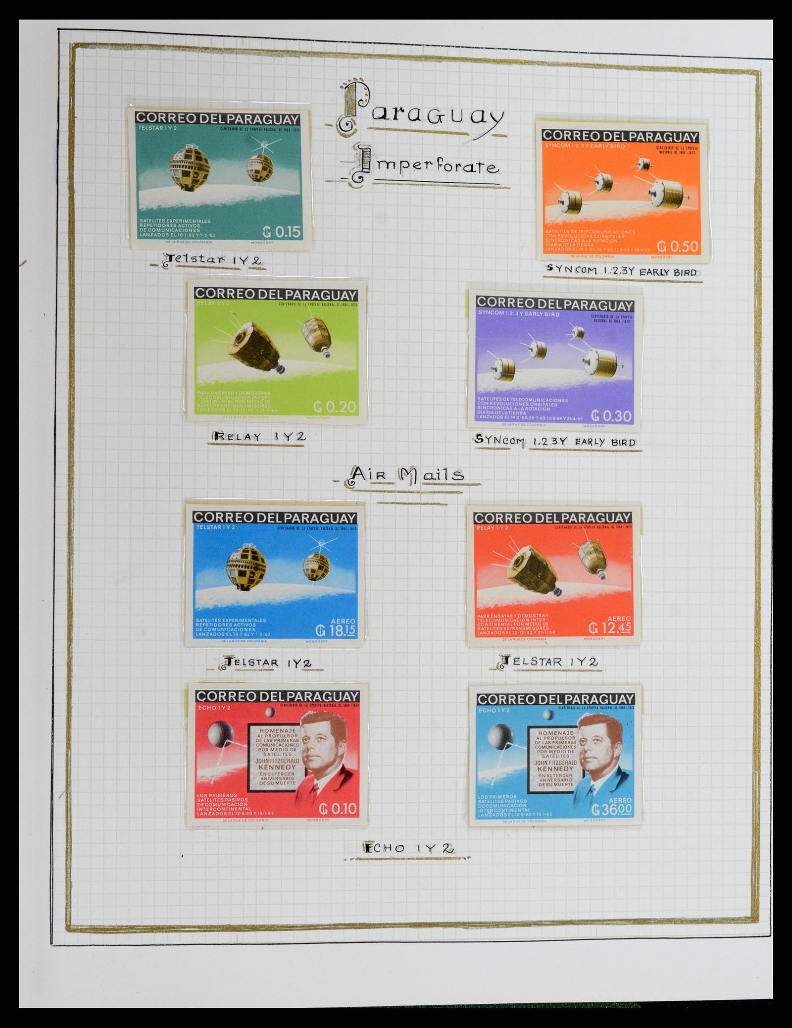 37768 047 - Postzegelverzameling 37768 Motief Kennedy 1963-1966.