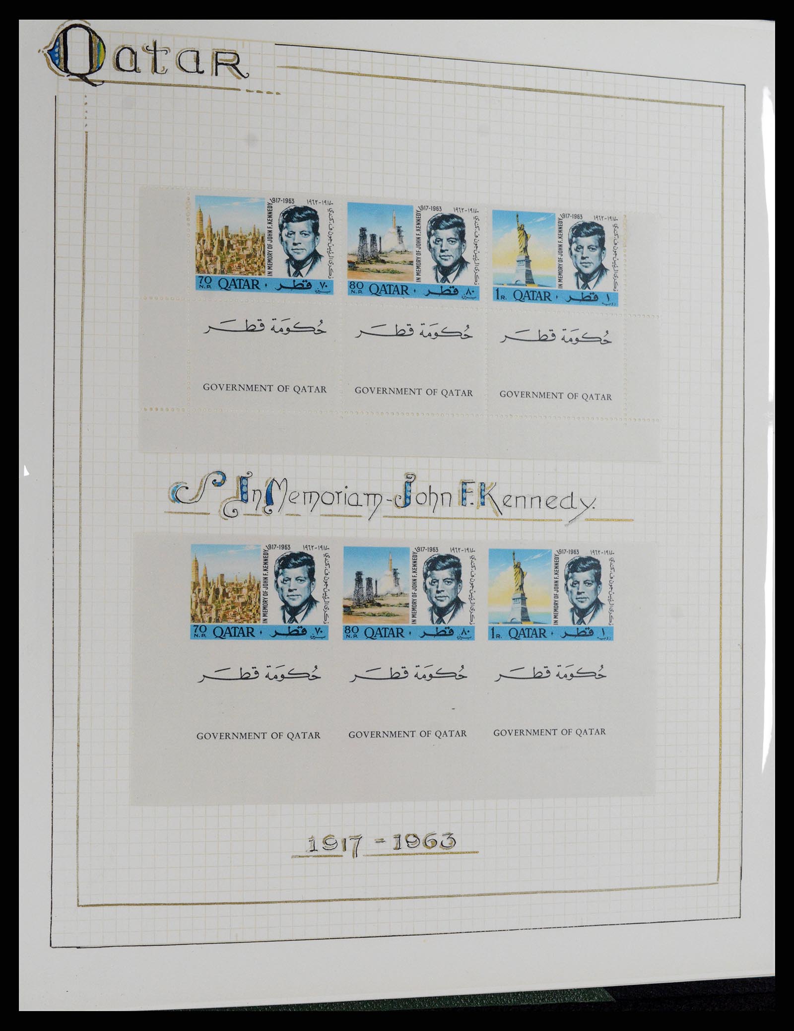 37768 051 - Postzegelverzameling 37768 Motief Kennedy 1963-1966.