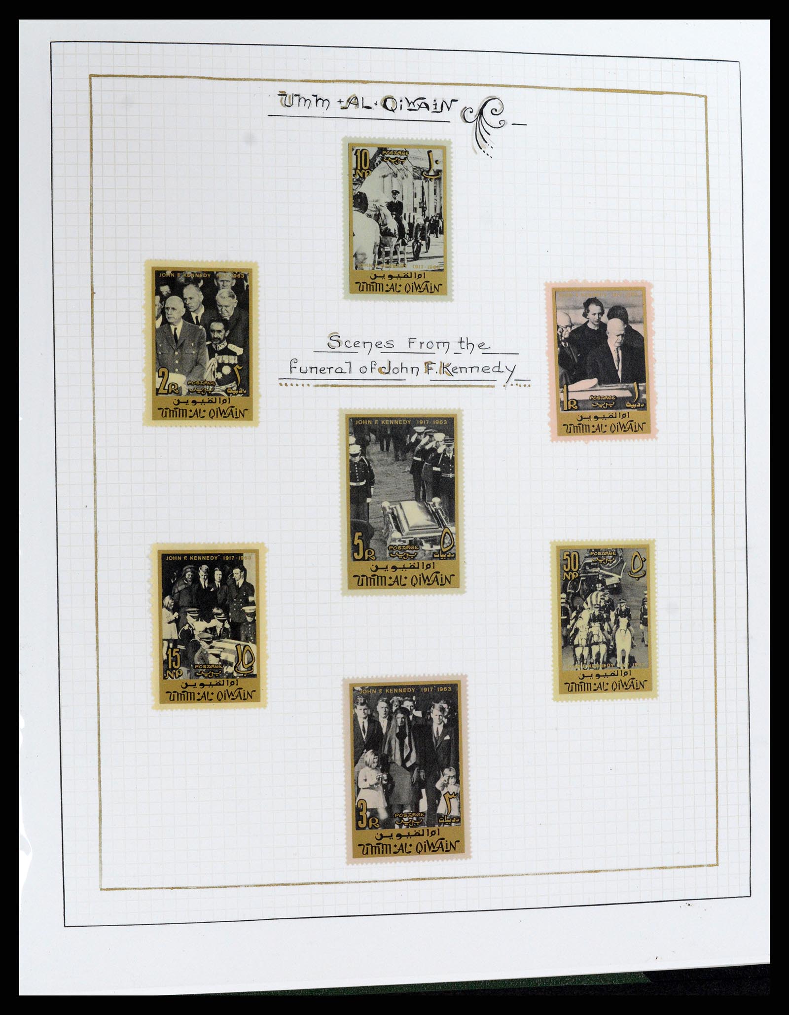 37768 075 - Postzegelverzameling 37768 Motief Kennedy 1963-1966.