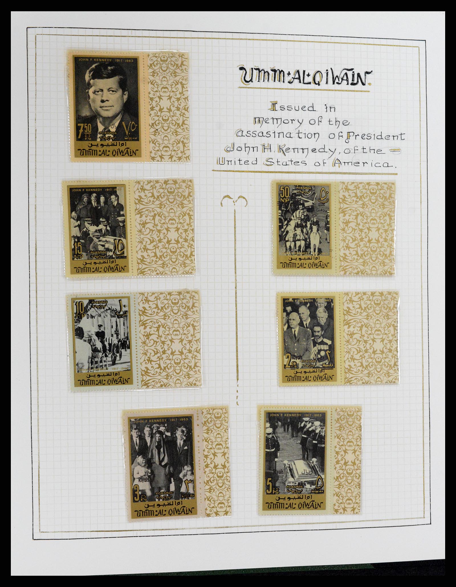 37768 077 - Postzegelverzameling 37768 Motief Kennedy 1963-1966.