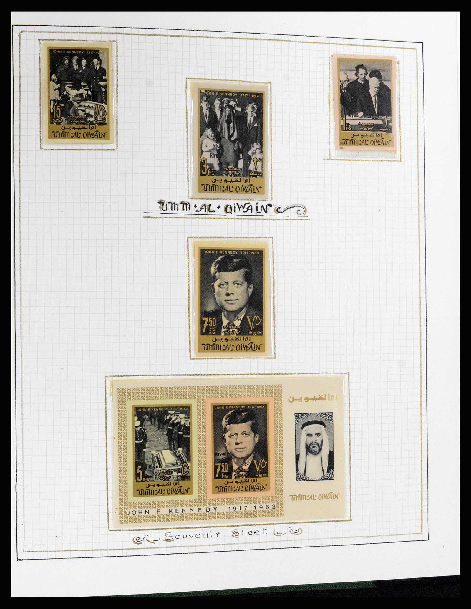37768 079 - Postzegelverzameling 37768 Motief Kennedy 1963-1966.