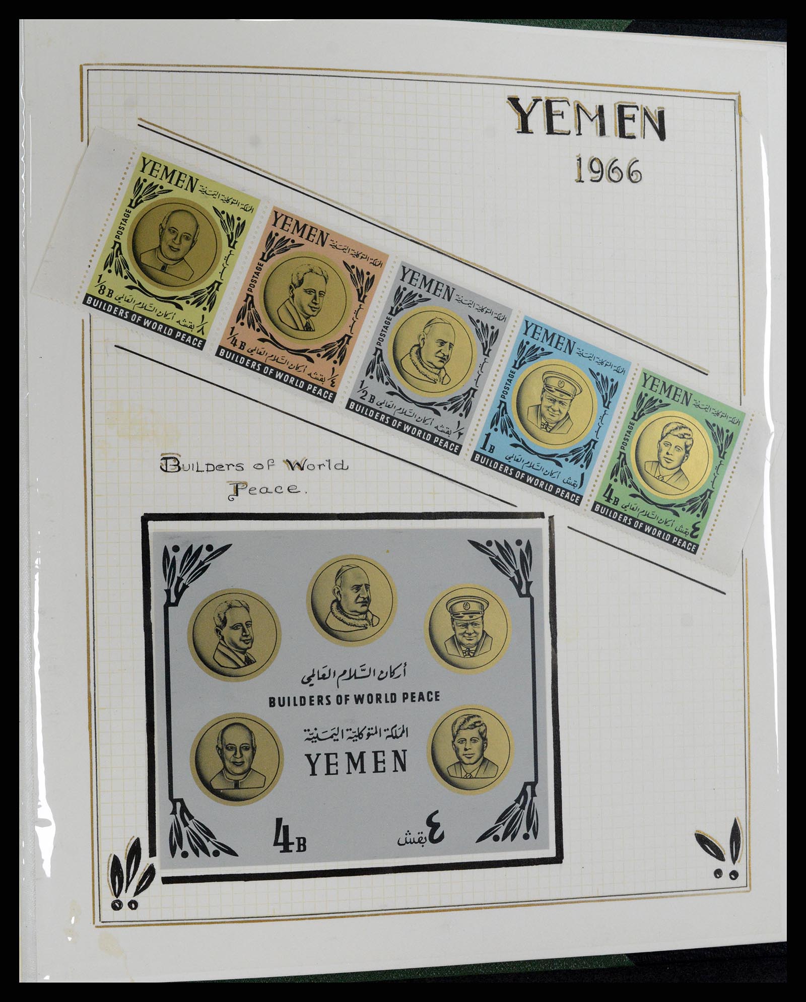 37768 087 - Postzegelverzameling 37768 Motief Kennedy 1963-1966.