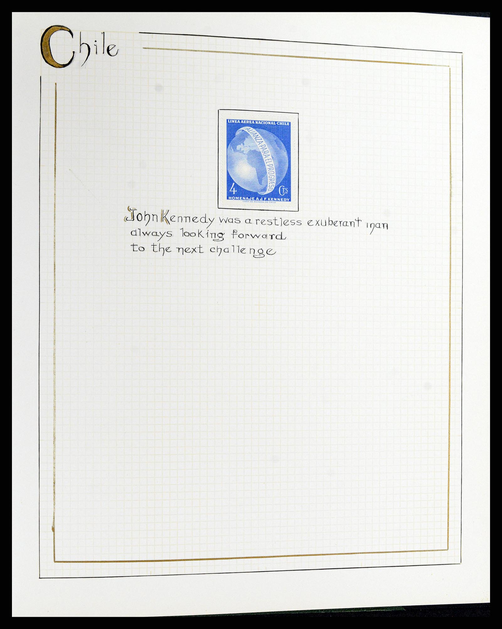 37768 119 - Postzegelverzameling 37768 Motief Kennedy 1963-1966.
