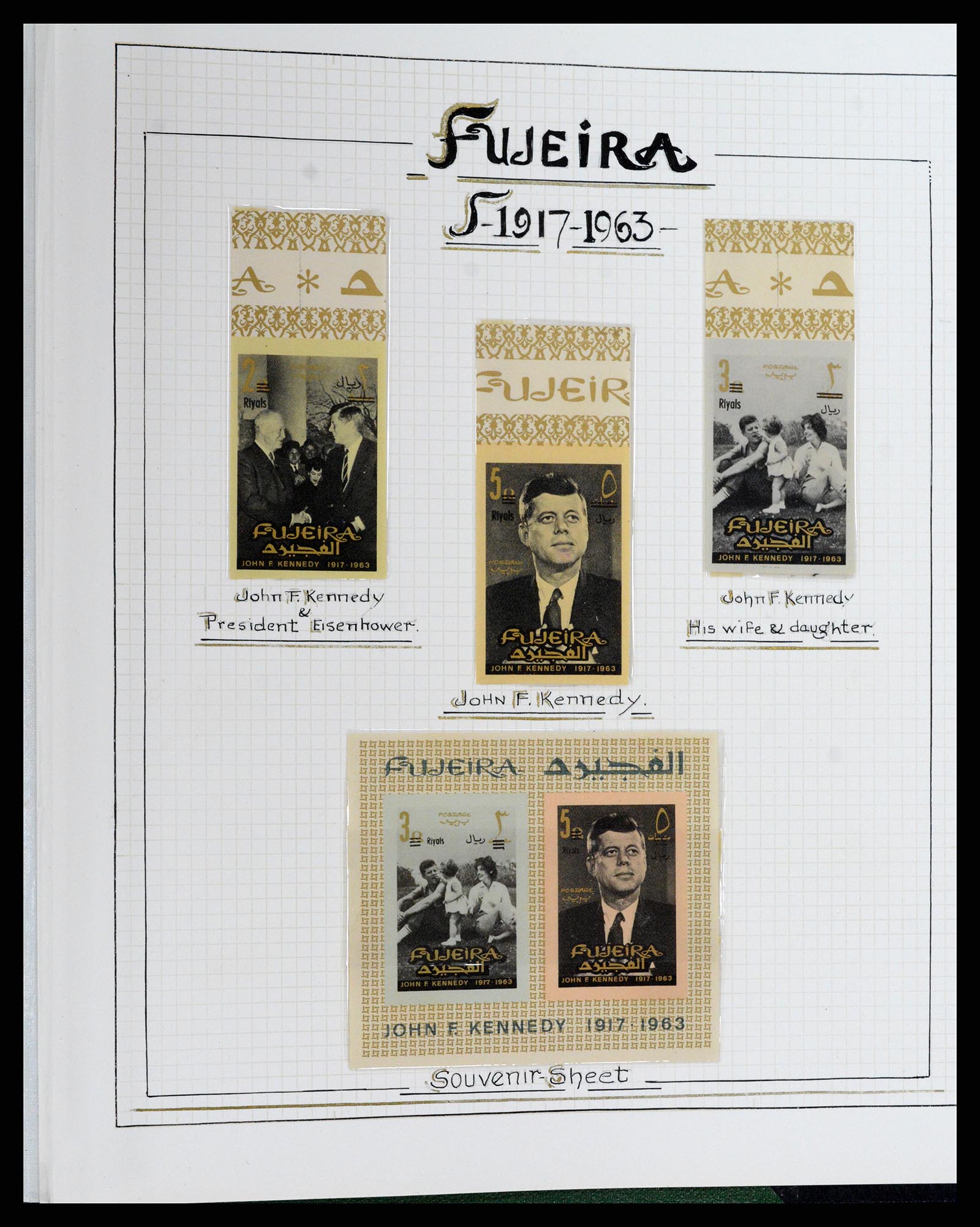 37768 137 - Postzegelverzameling 37768 Motief Kennedy 1963-1966.