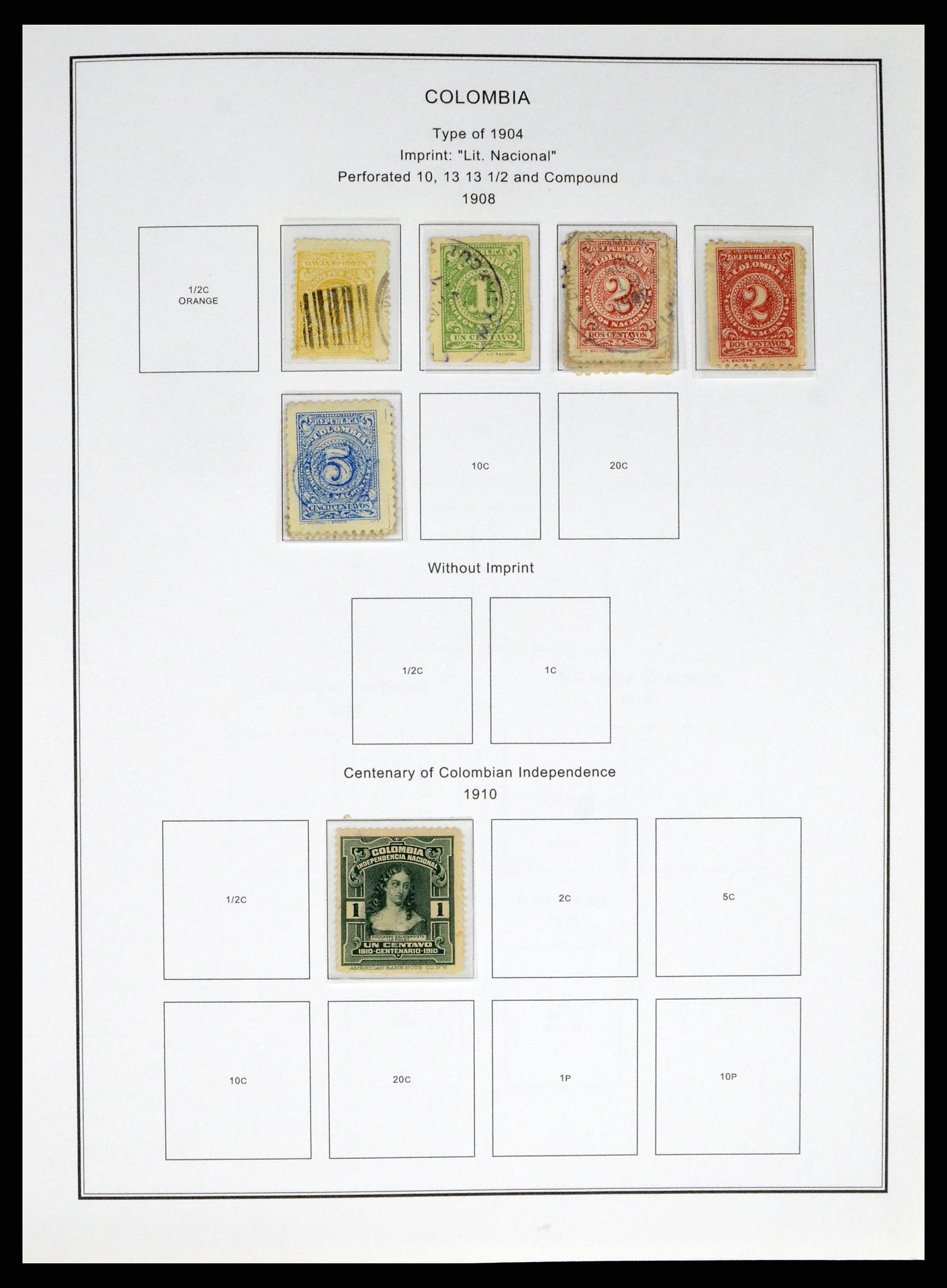 37770 0005 - Stamp collection 37770 Latin America 1855-1990