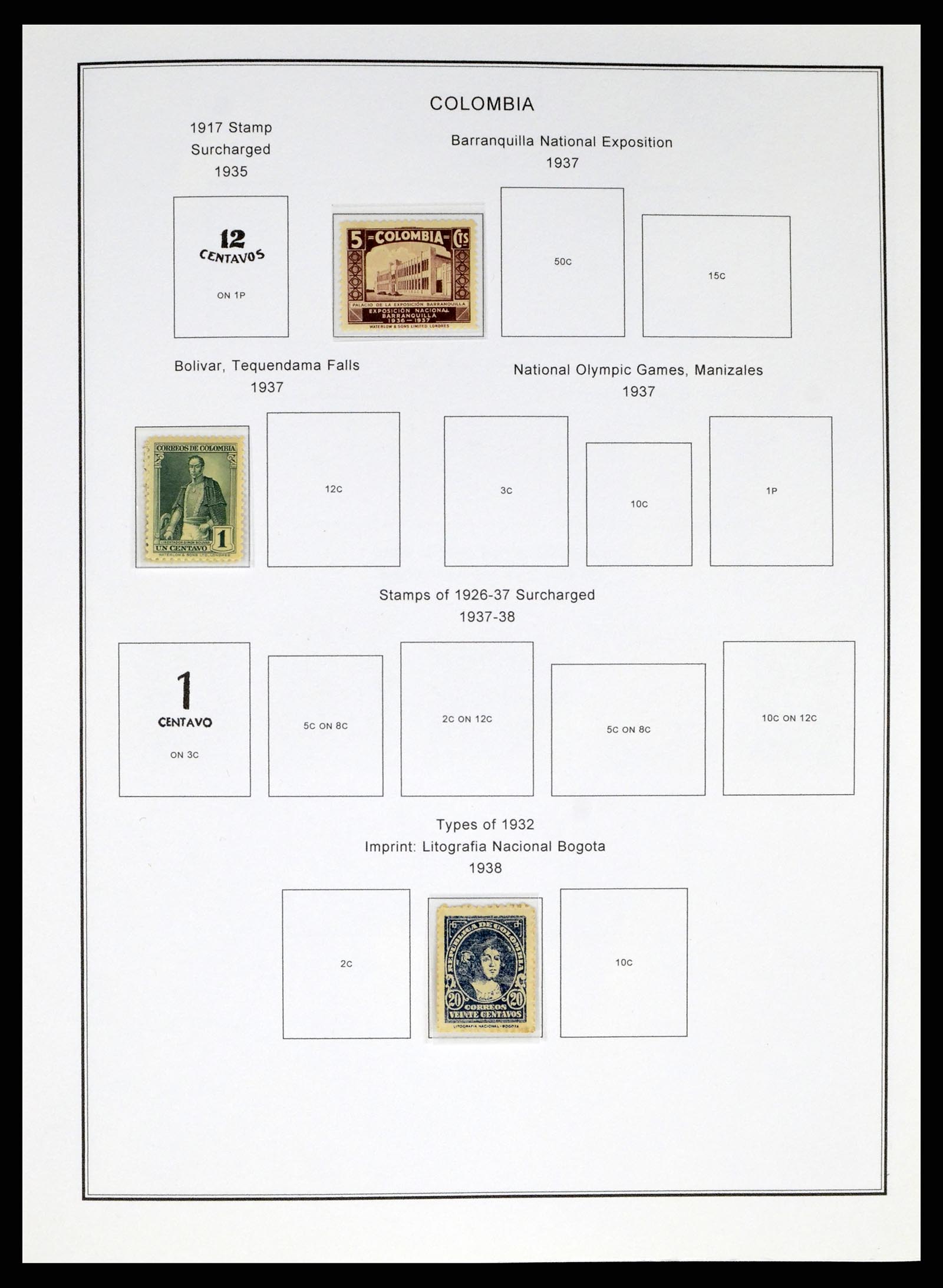 37770 0010 - Postzegelverzameling 37770 Latijns Amerika 1855-1990.