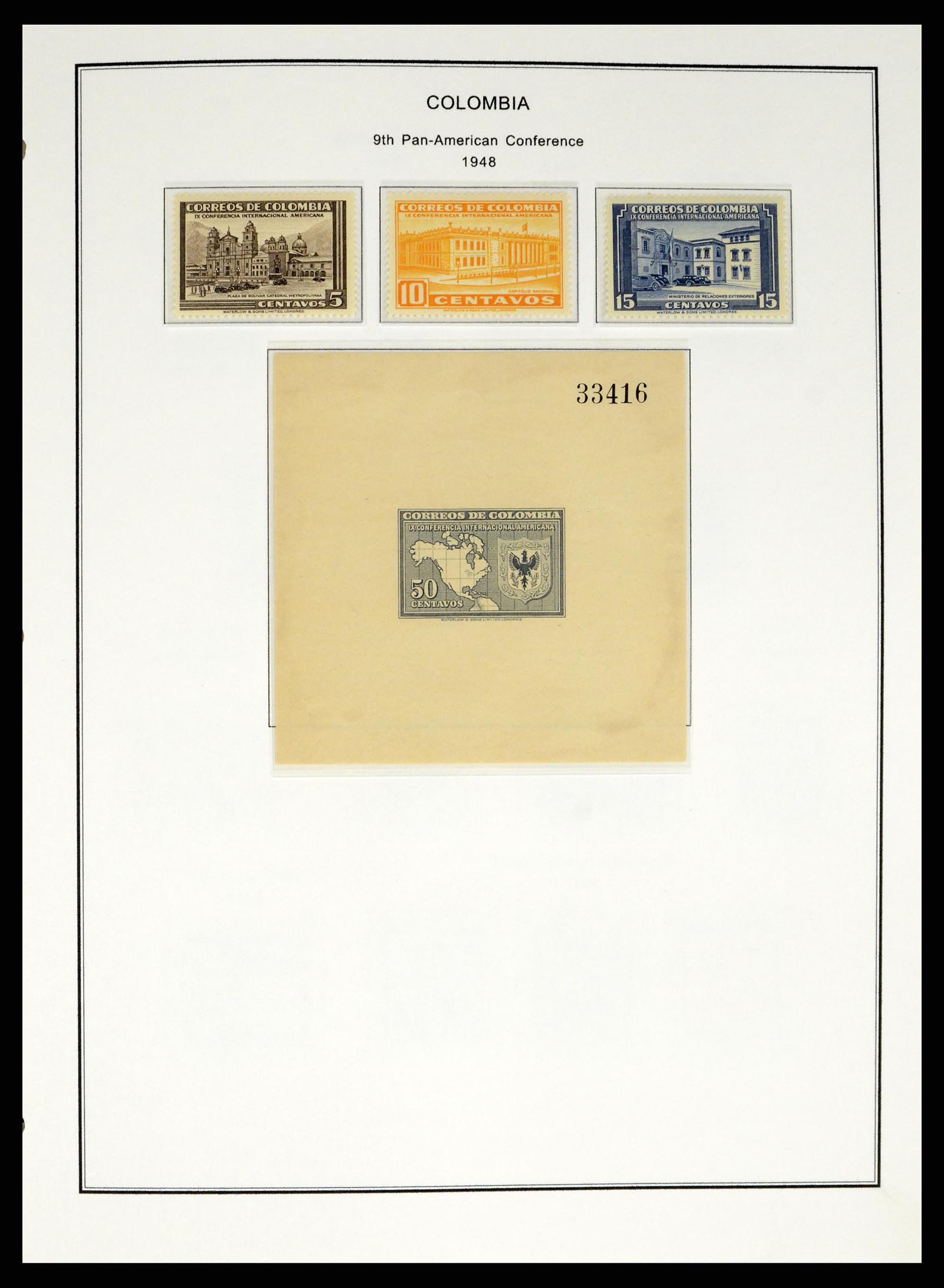 37770 0019 - Postzegelverzameling 37770 Latijns Amerika 1855-1990.