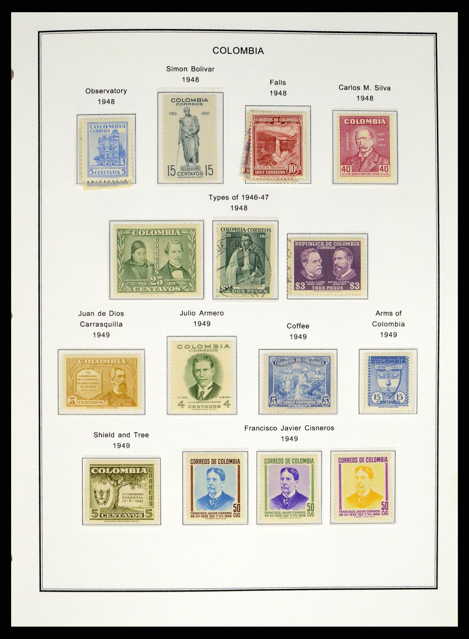 37770 0020 - Postzegelverzameling 37770 Latijns Amerika 1855-1990.