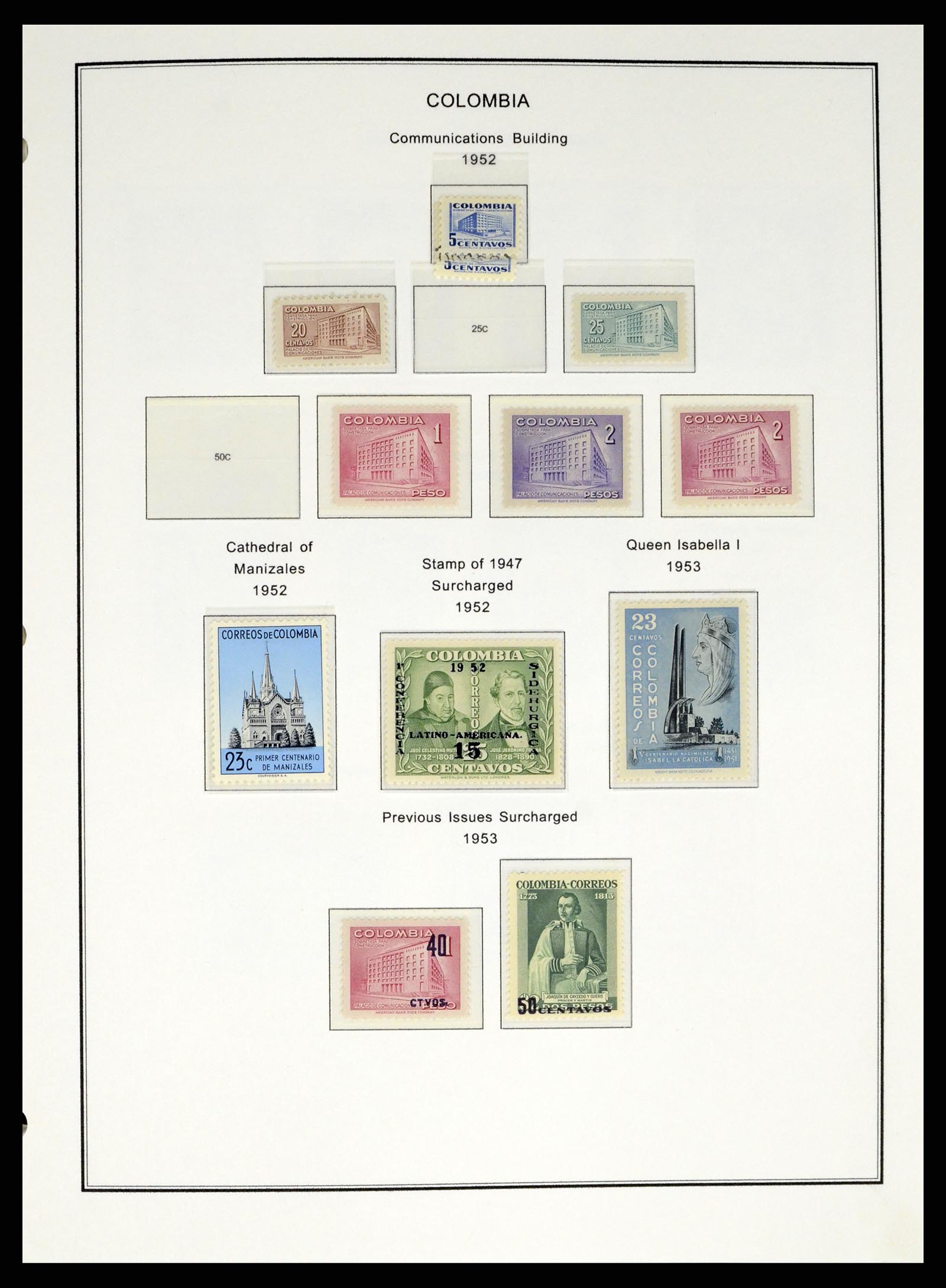 37770 0023 - Postzegelverzameling 37770 Latijns Amerika 1855-1990.