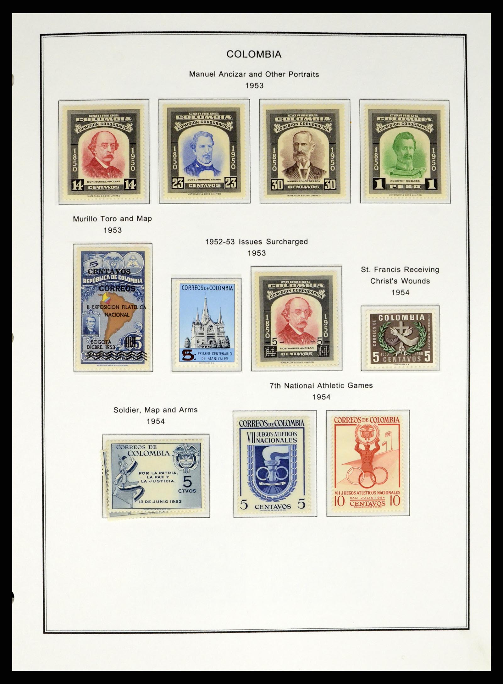 37770 0024 - Postzegelverzameling 37770 Latijns Amerika 1855-1990.