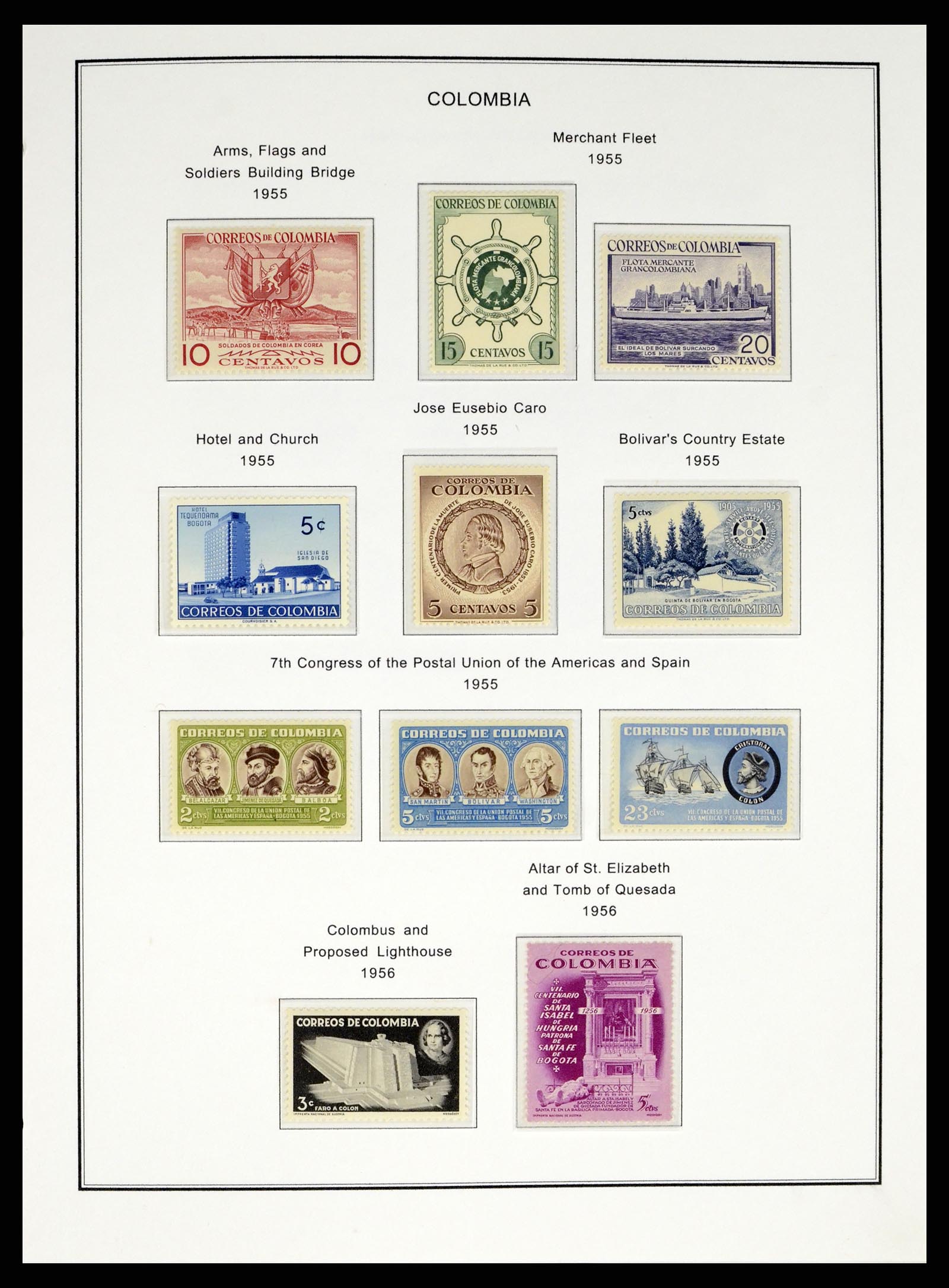 37770 0027 - Postzegelverzameling 37770 Latijns Amerika 1855-1990.