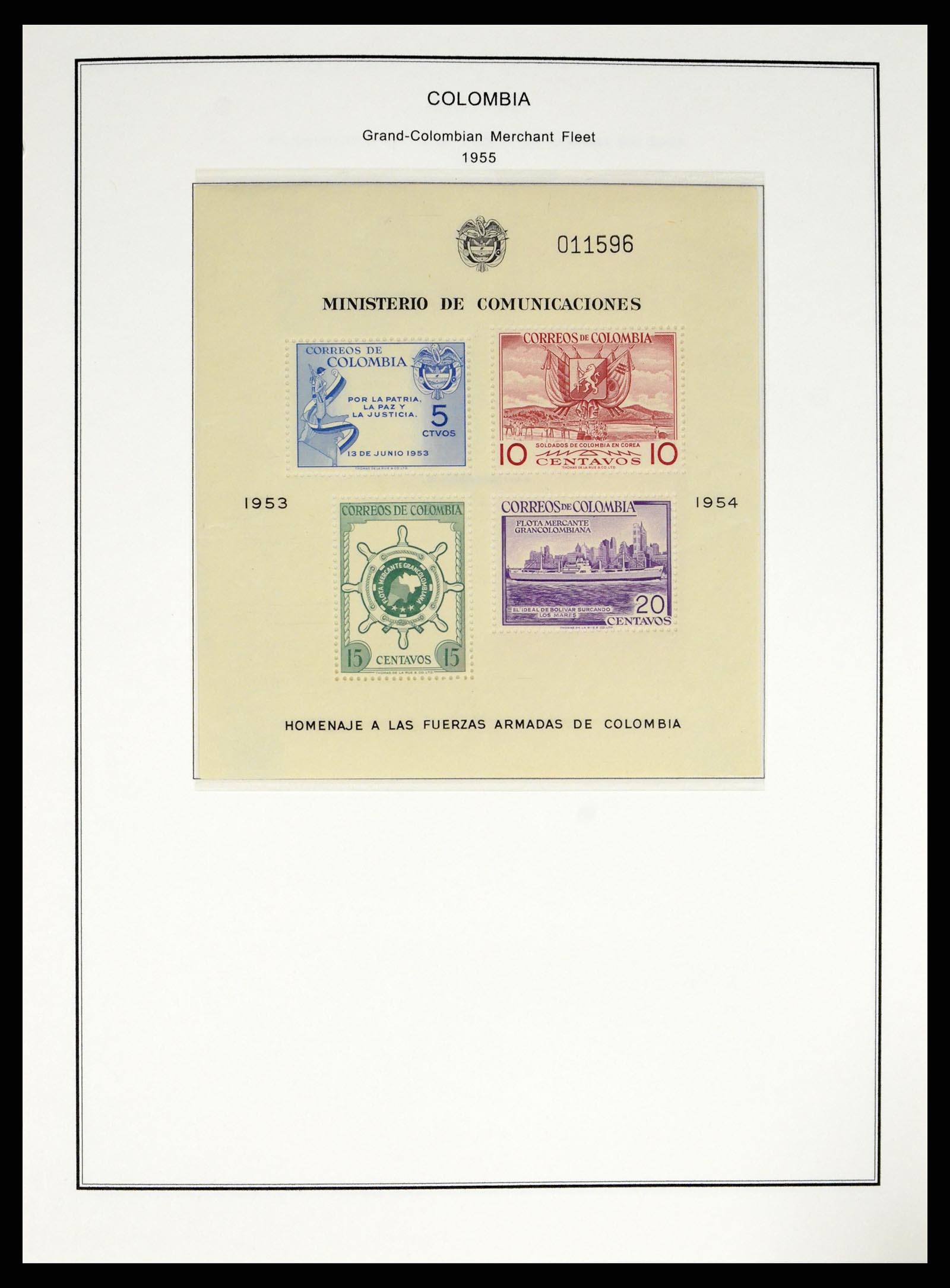 37770 0028 - Postzegelverzameling 37770 Latijns Amerika 1855-1990.