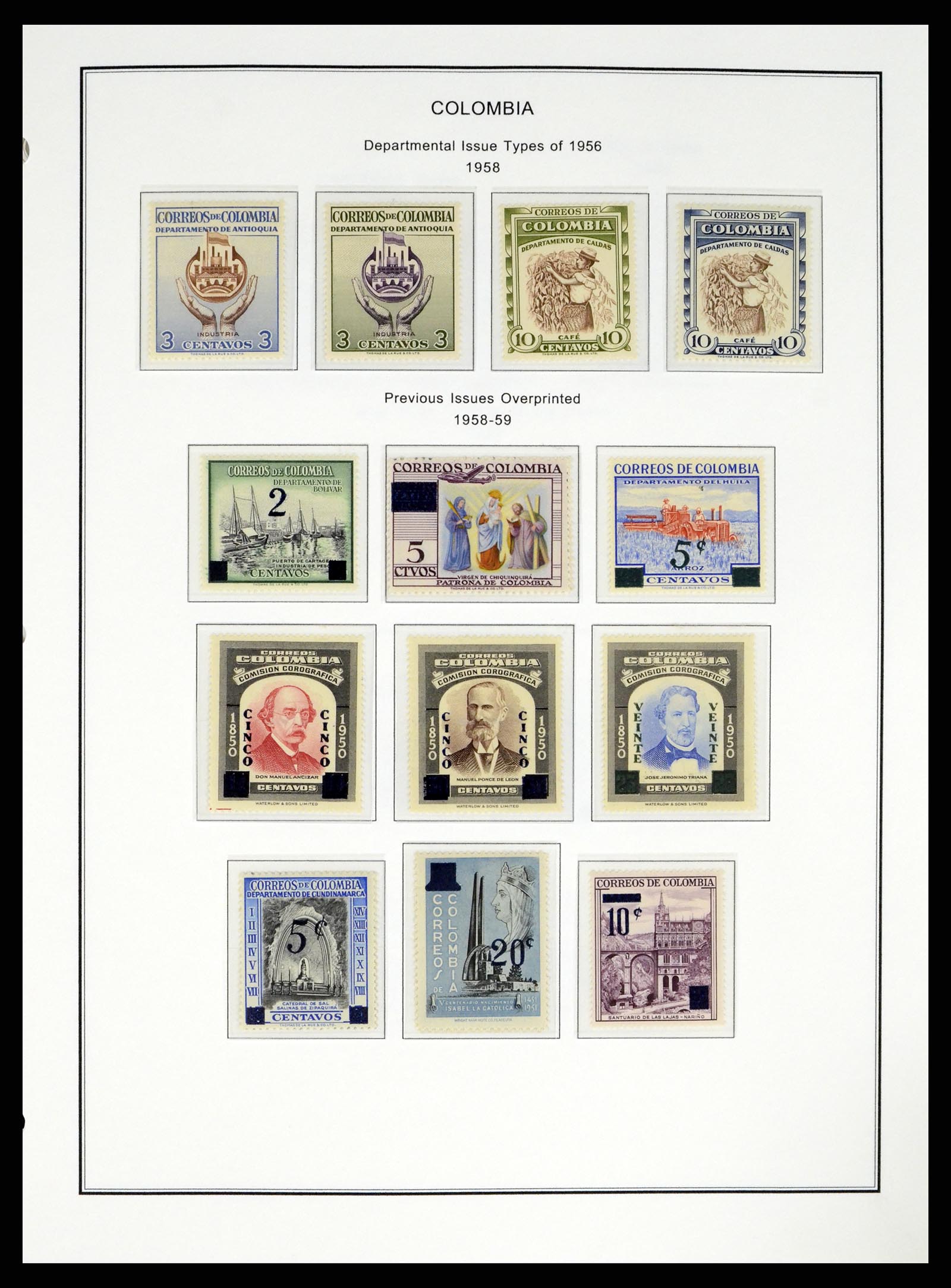 37770 0032 - Stamp collection 37770 Latin America 1855-1990