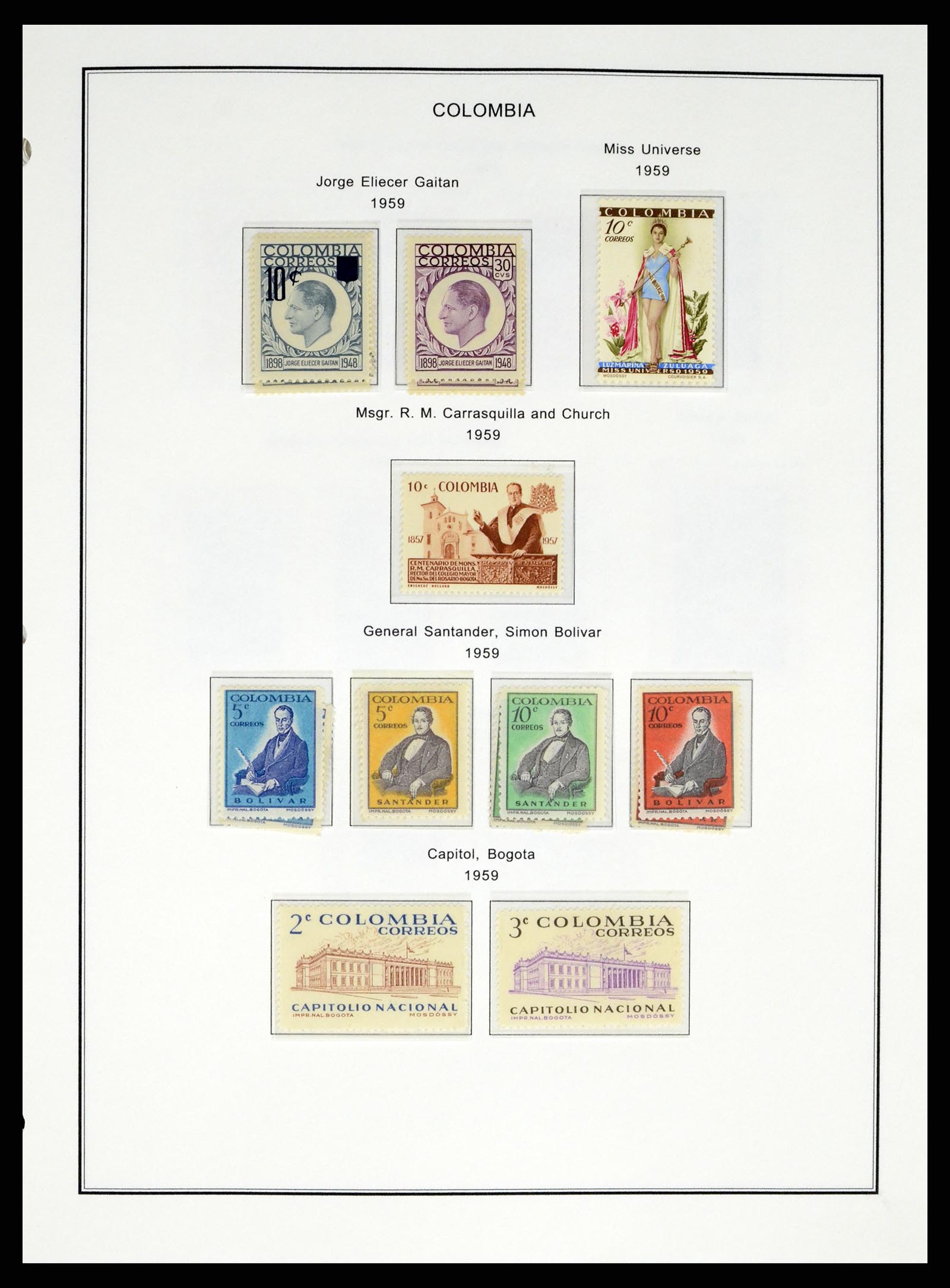 37770 0033 - Postzegelverzameling 37770 Latijns Amerika 1855-1990.