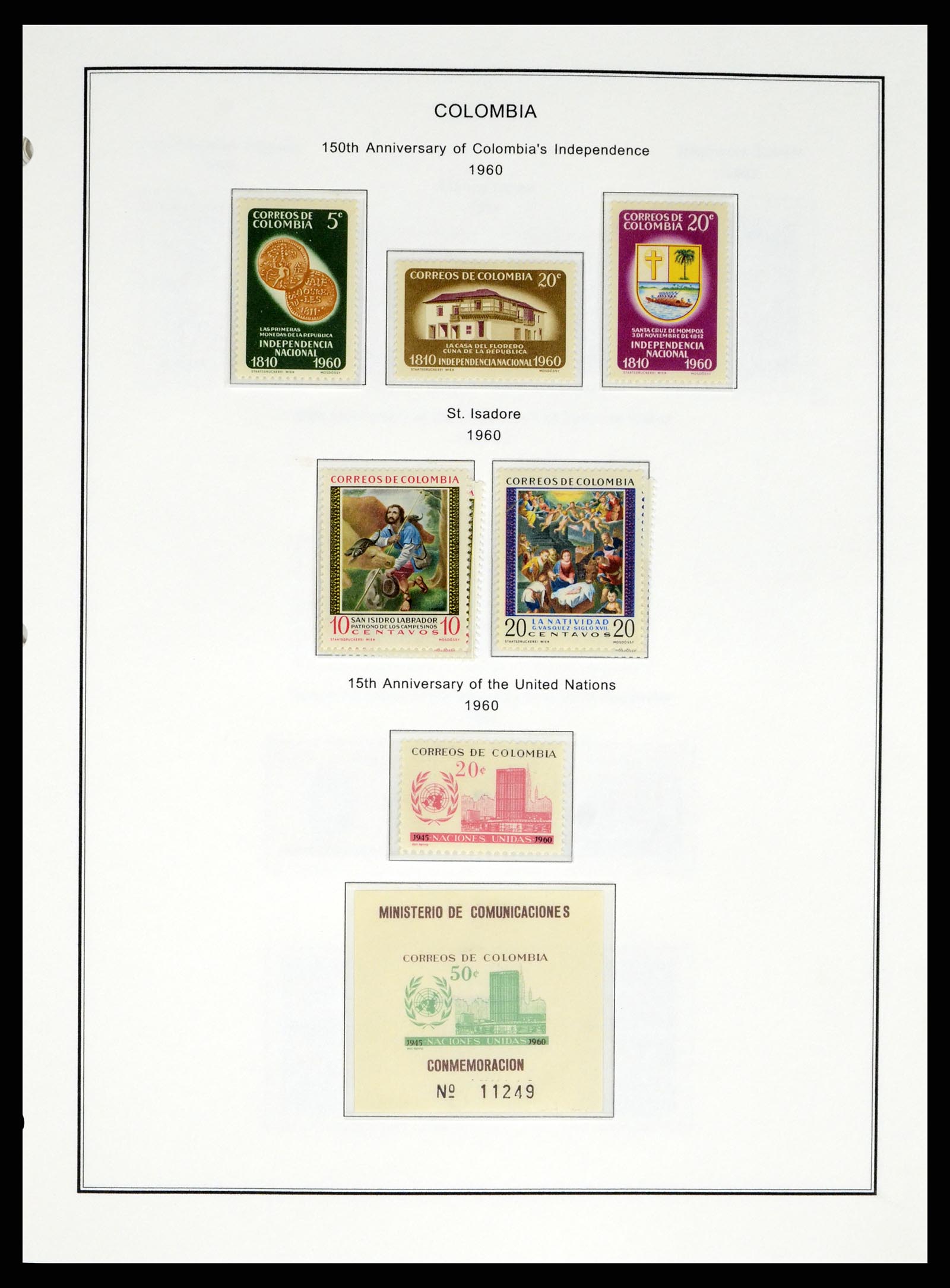37770 0035 - Postzegelverzameling 37770 Latijns Amerika 1855-1990.