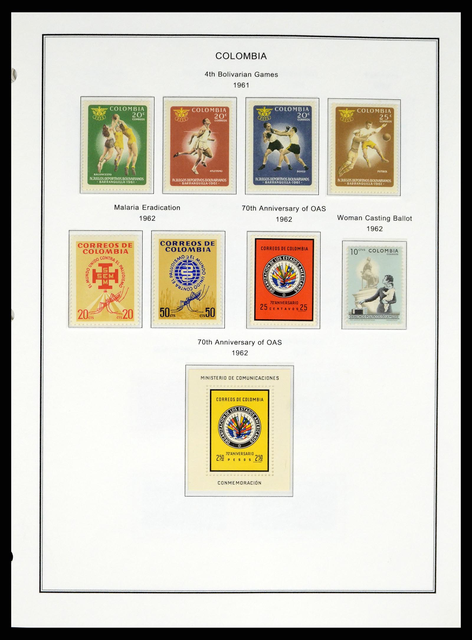 37770 0037 - Postzegelverzameling 37770 Latijns Amerika 1855-1990.