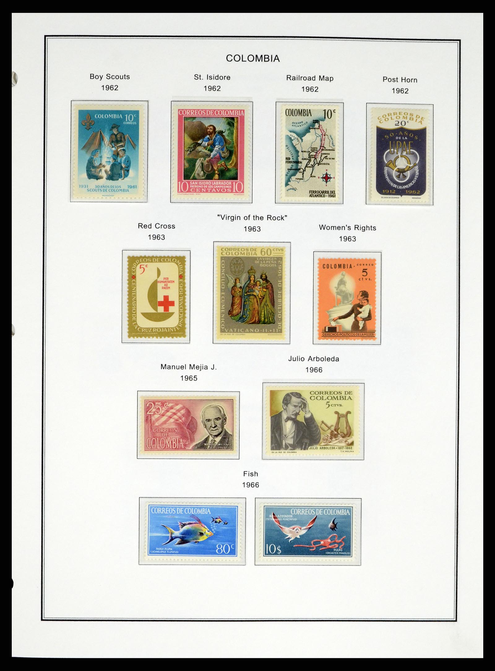 37770 0038 - Postzegelverzameling 37770 Latijns Amerika 1855-1990.