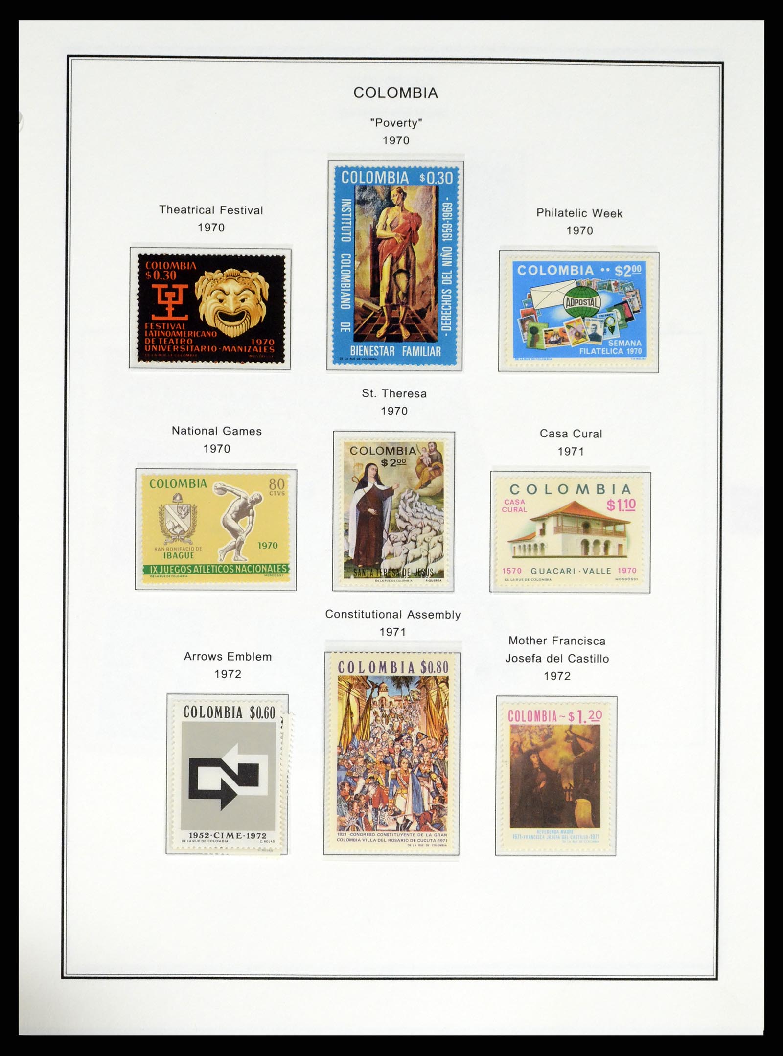 37770 0043 - Postzegelverzameling 37770 Latijns Amerika 1855-1990.
