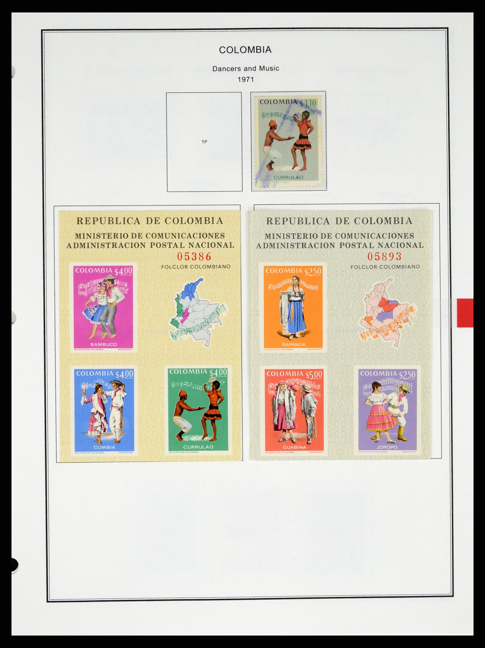 37770 0044 - Postzegelverzameling 37770 Latijns Amerika 1855-1990.